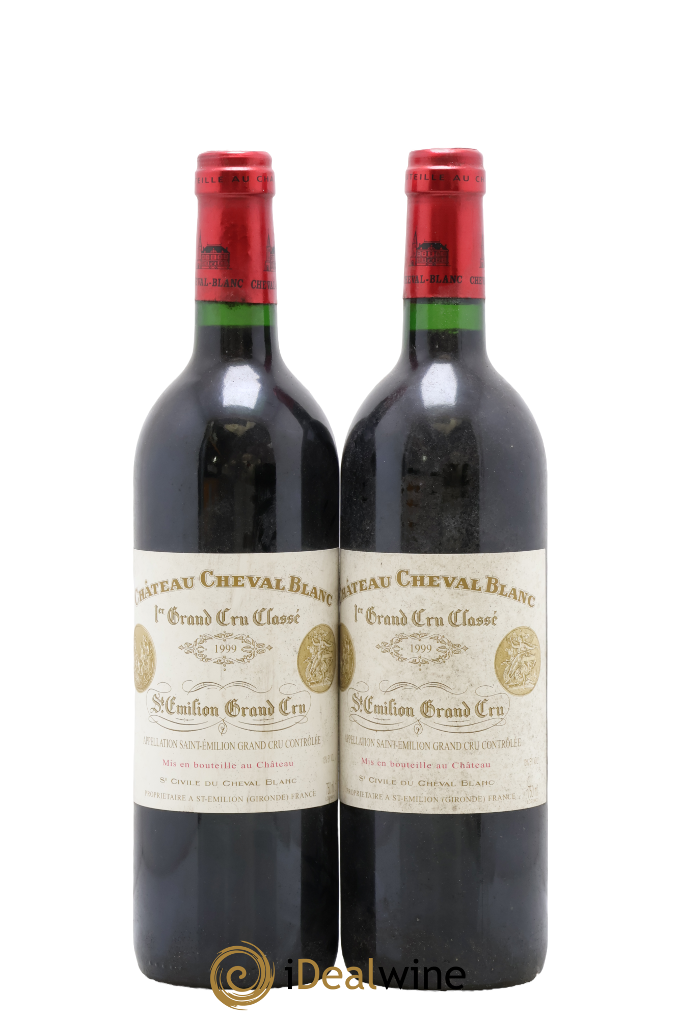 Château Cheval Blanc 1er Grand Cru Classé A 1999 - Lot de 2 bouteilles - 0
