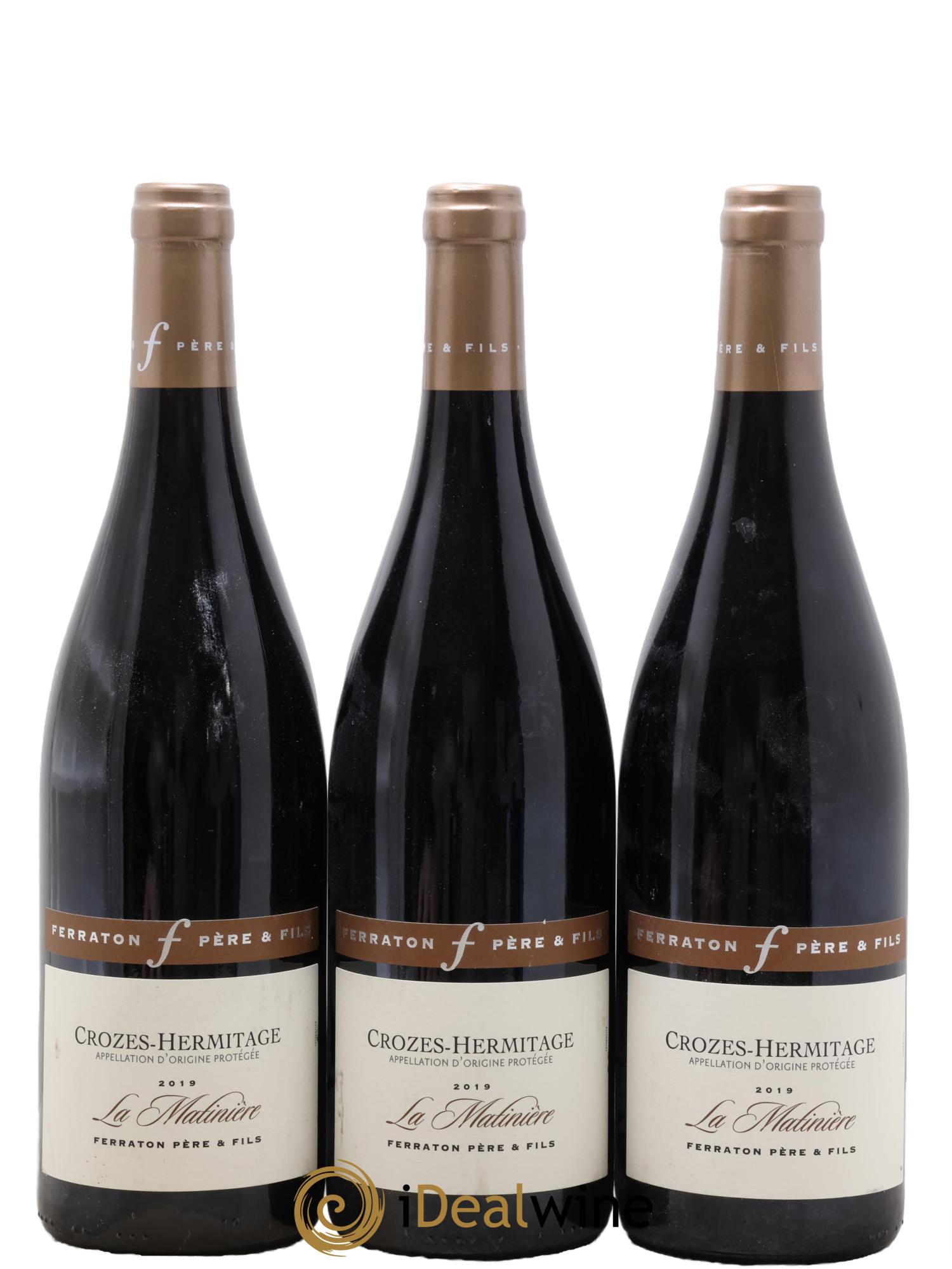 Crozes-Hermitage La Matinière Ferraton Père et Fils (Domaine) 2019 - Posten von 3 Flaschen - 0