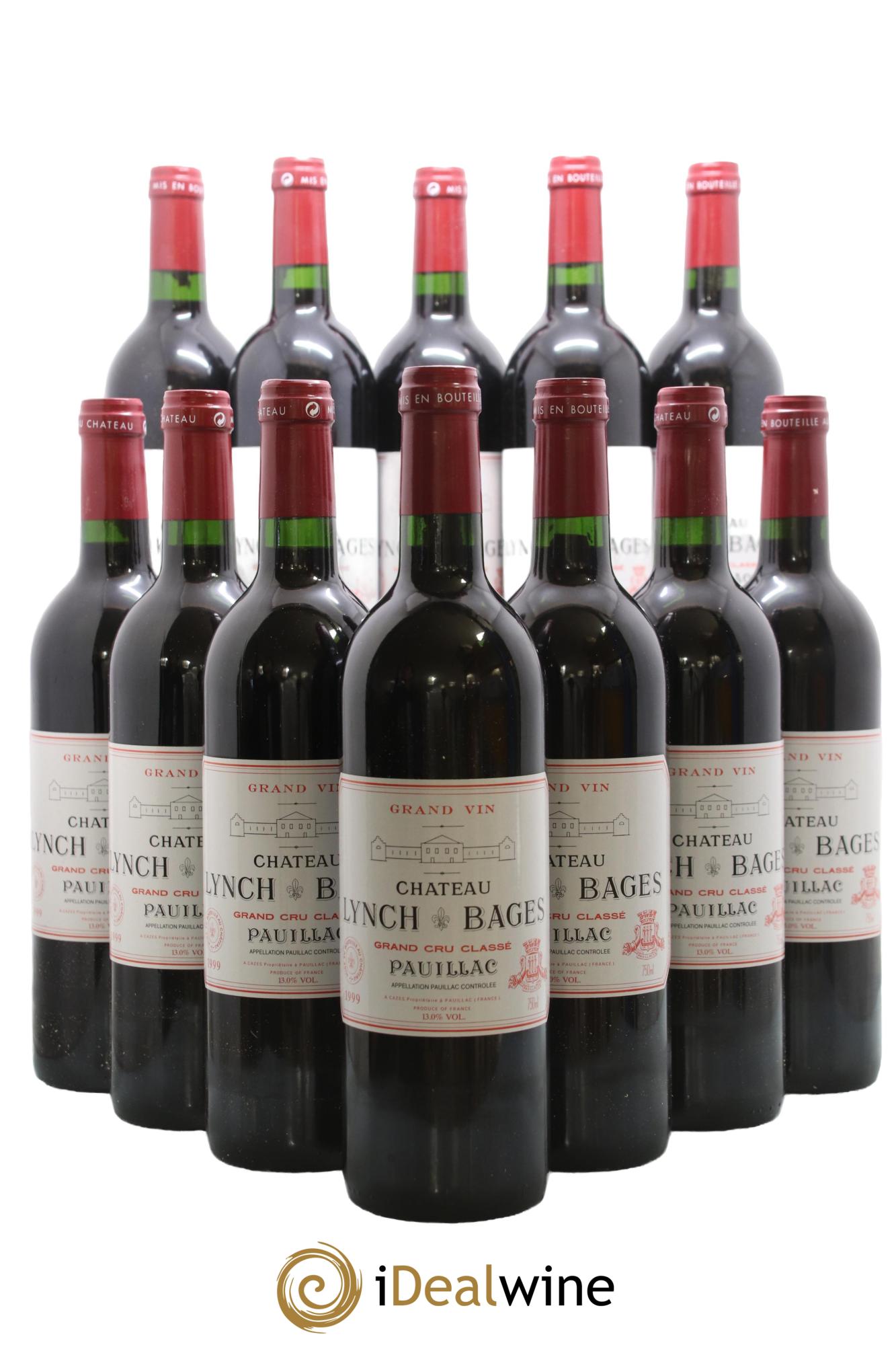 Château Lynch Bages 5ème Grand Cru Classé 1999 - Posten von 12 Flaschen - 0