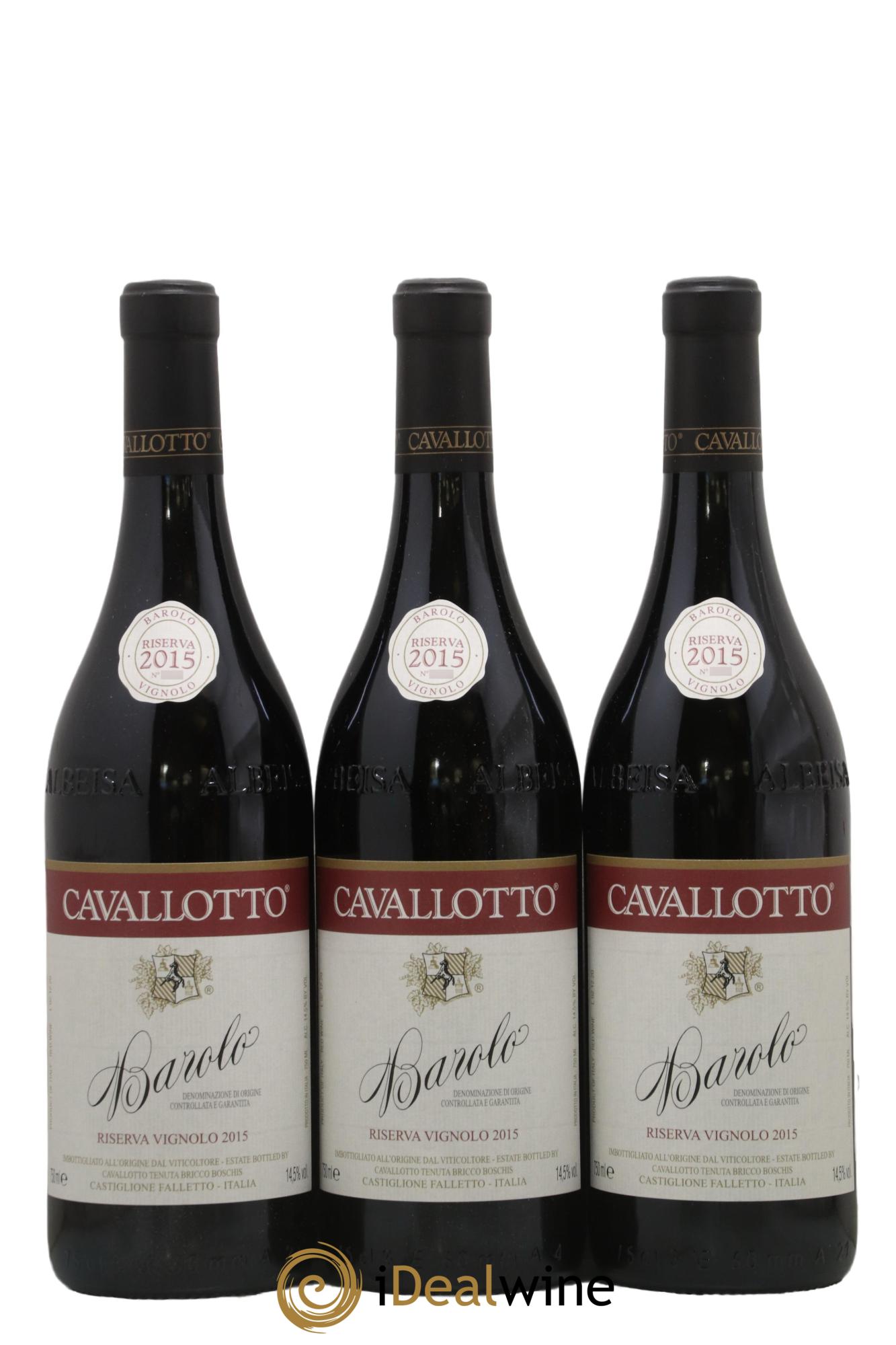 Barolo DOCG Cavallotto Riserva Vignolo 2015 - Posten von 3 Flaschen - 0