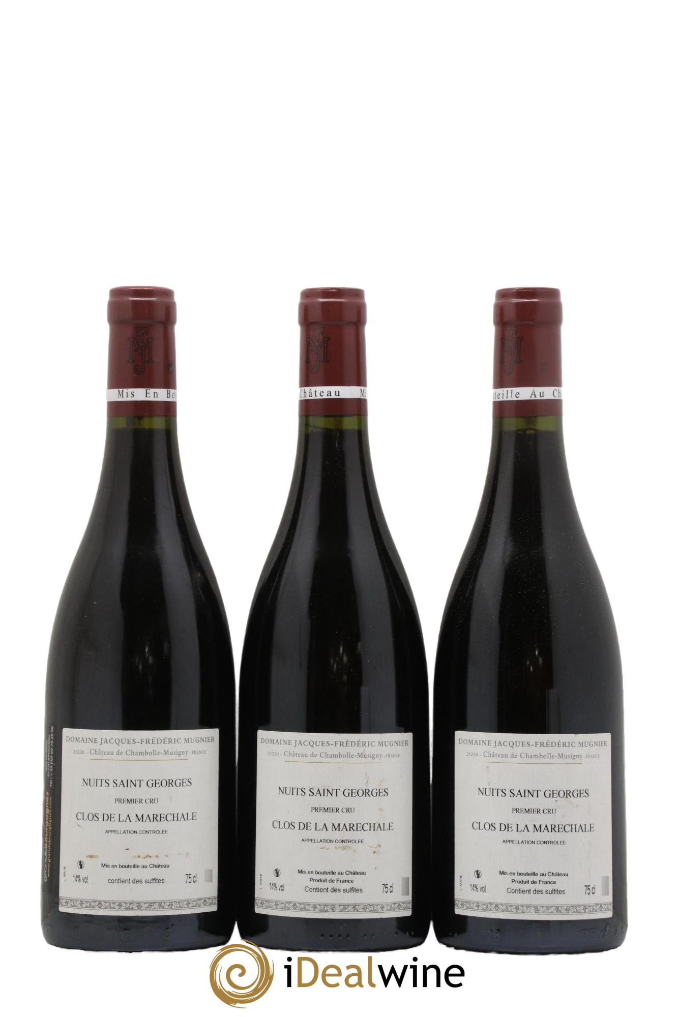 Nuits-Saint-Georges 1er Cru Clos de La Maréchale Jacques-Frédéric Mugnier 2016 - Posten von 3 Flaschen - 1