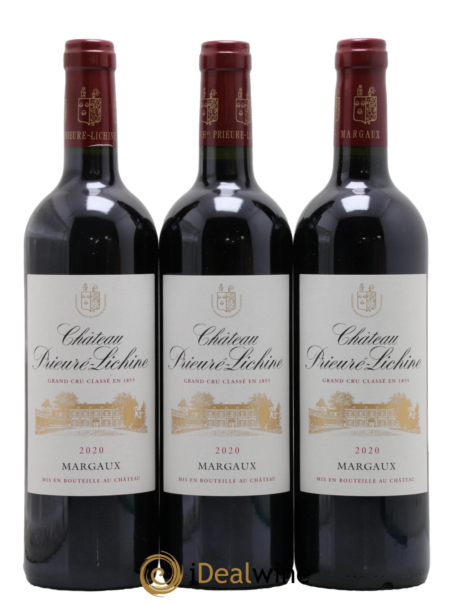 Château Prieuré Lichine 4ème Grand Cru Classé 2020 - Lot de 3 bouteilles - 0