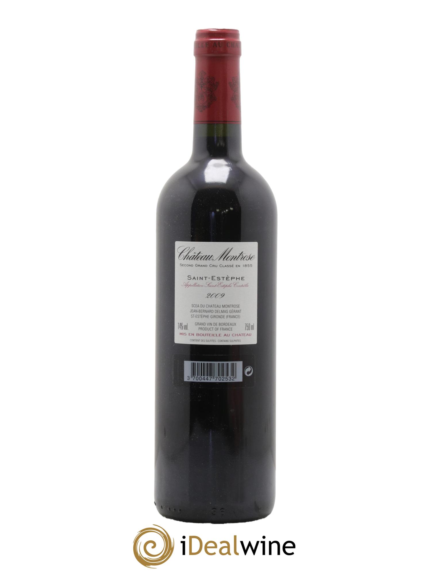 Château Montrose 2ème Grand Cru Classé 2009 - Lot de 1 bouteille - 1
