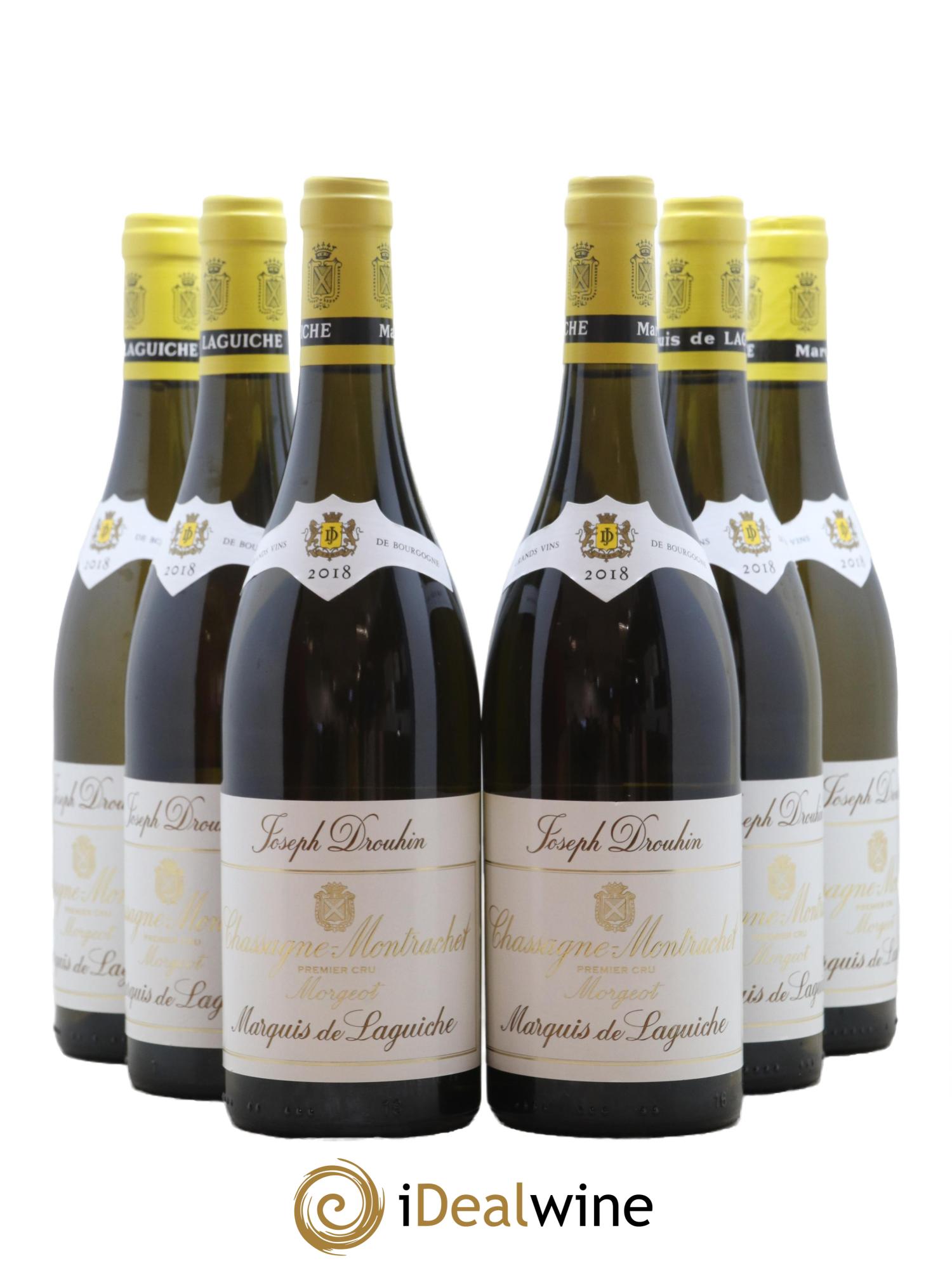 Chassagne-Montrachet 1er Cru Morgeot - Marquis de Laguiche Joseph Drouhin 2018 - Lot de 6 bouteilles - 0