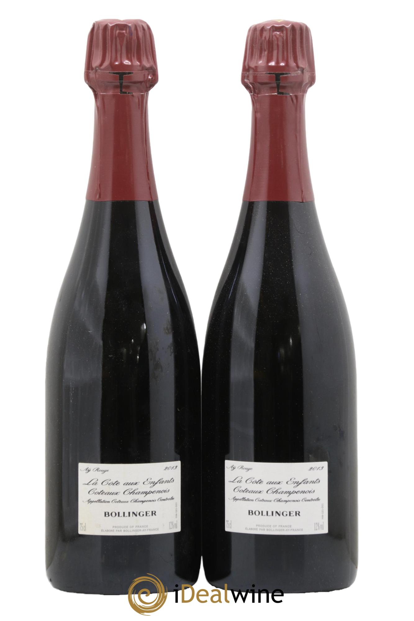 La Côte Aux Enfants Bollinger 2013 - Lot of 2 bottles - 0
