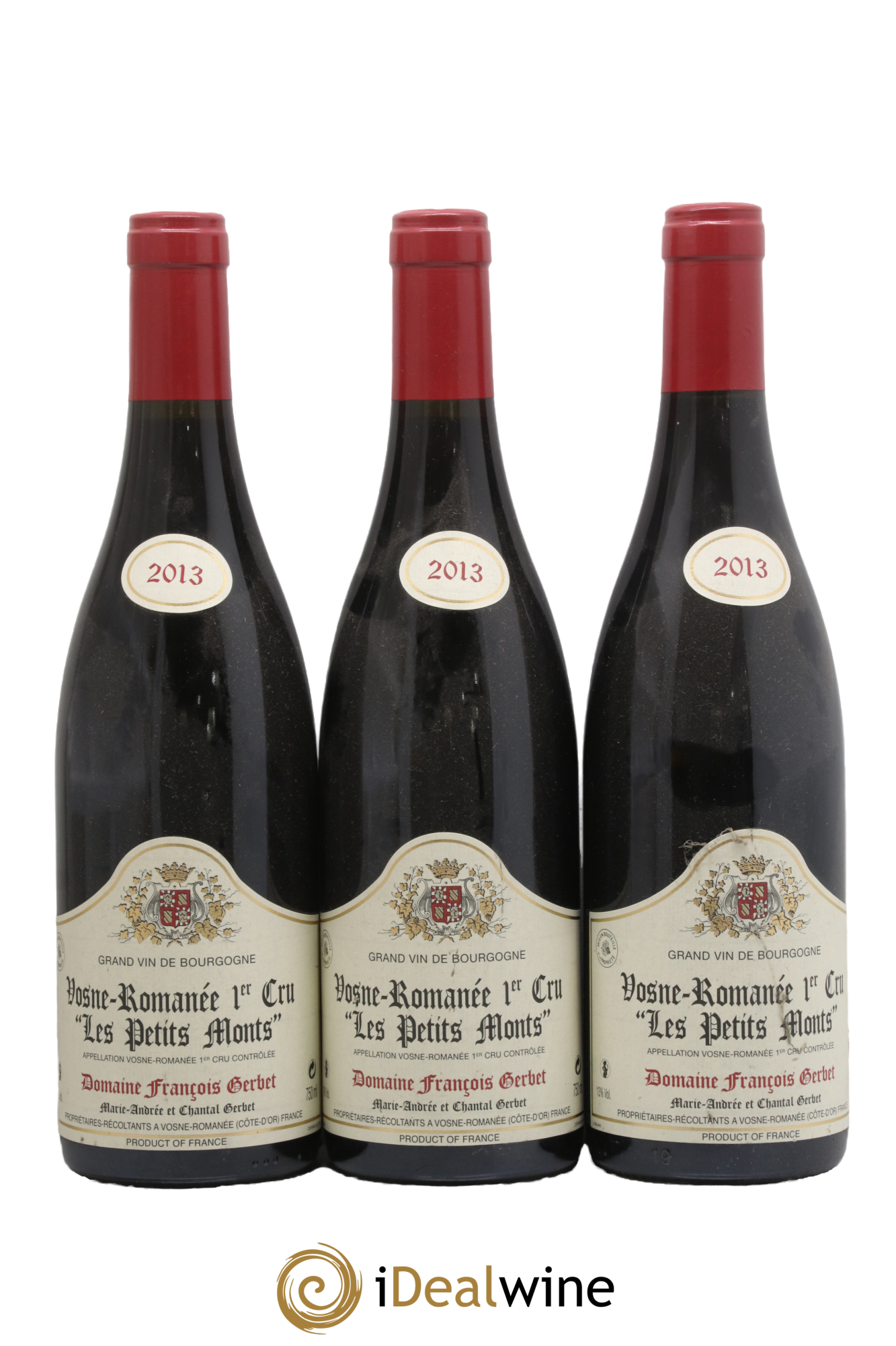 Vosne-Romanée 1er Cru Les Petits Monts François Gerbet 2013 - Lot de 3 bouteilles - 0