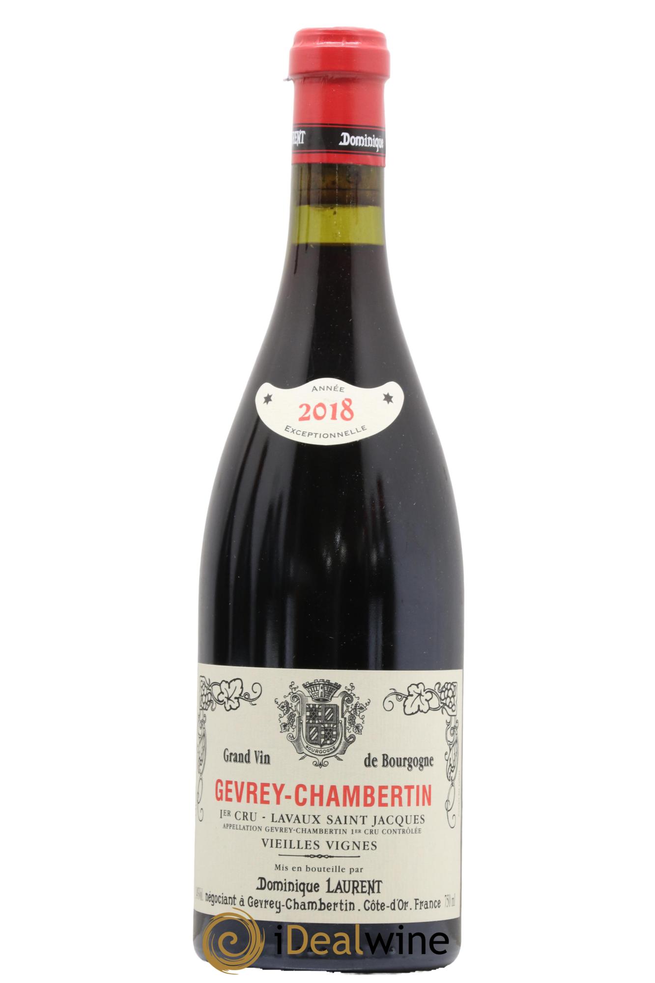 Gevrey-Chambertin 1er Cru Lavaux Saint Jacques Vieilles Vignes Dominique Laurent Lavaux St Jacques Vieilles Vignes Dominique Laurent 2018 - Lot de 1 bouteille - 0