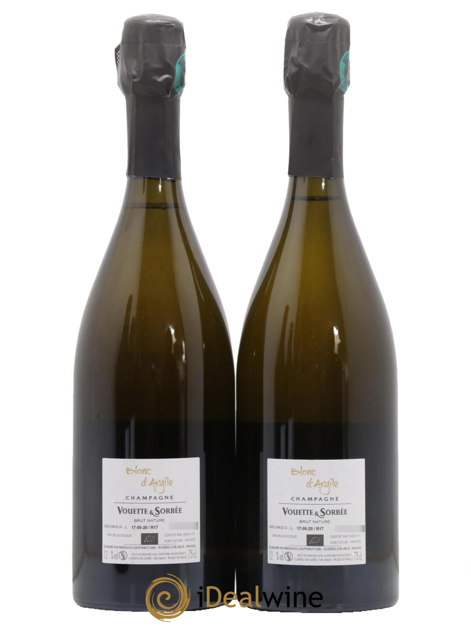Blanc d'Argile Vouette et Sorbée 2017 - Lot de 2 bouteilles - 1