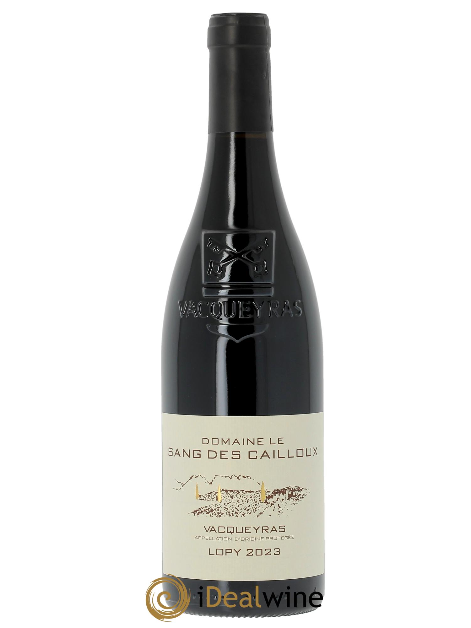 Vacqueyras Cuvée de Lopy Vieilles Vignes Le Sang des Cailloux  2023 - Posten von 1 Flasche - 0