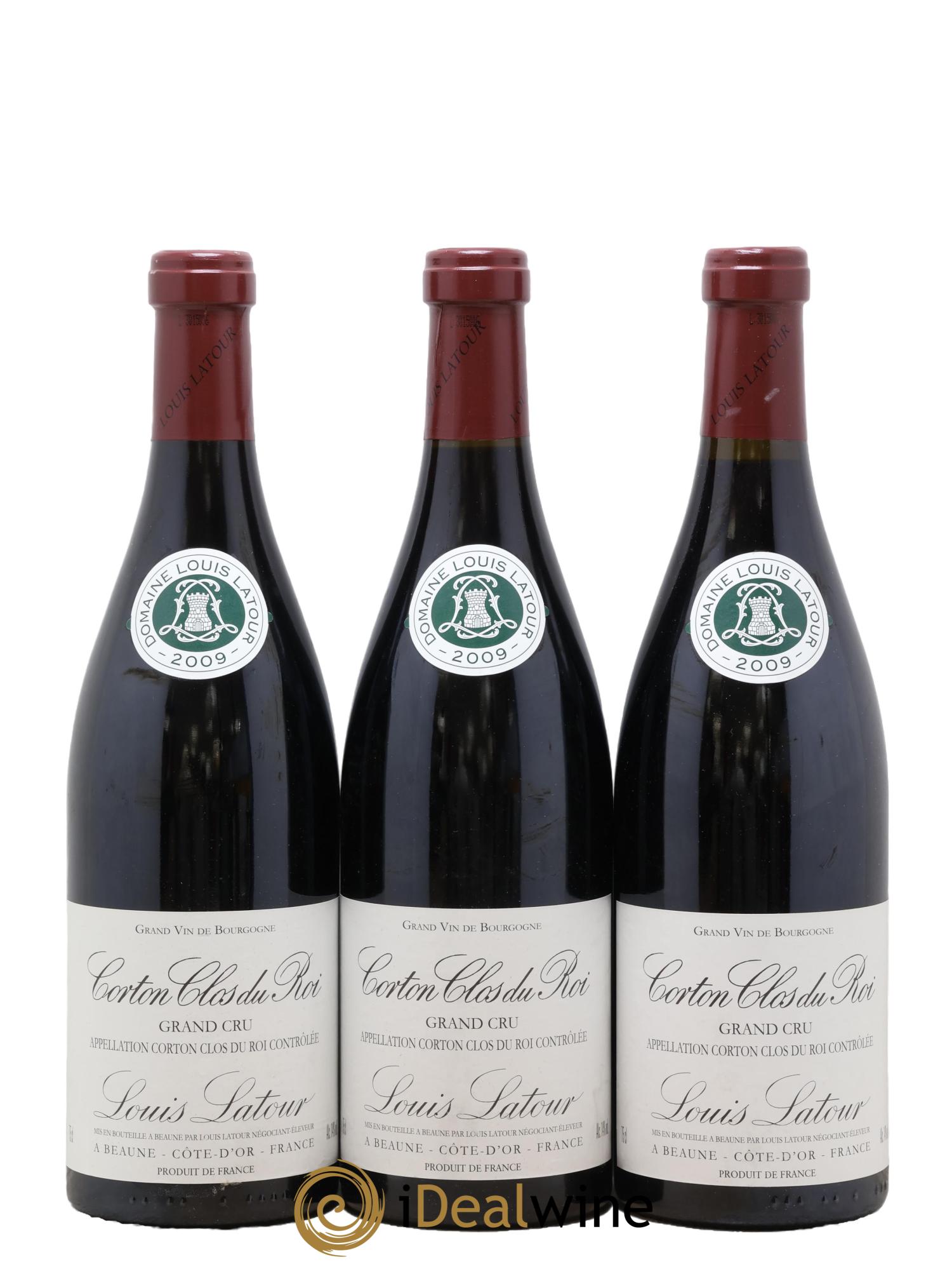 Corton Grand Cru Clos du Roi Louis Latour 2009 - Lot of 3 bottles - 0