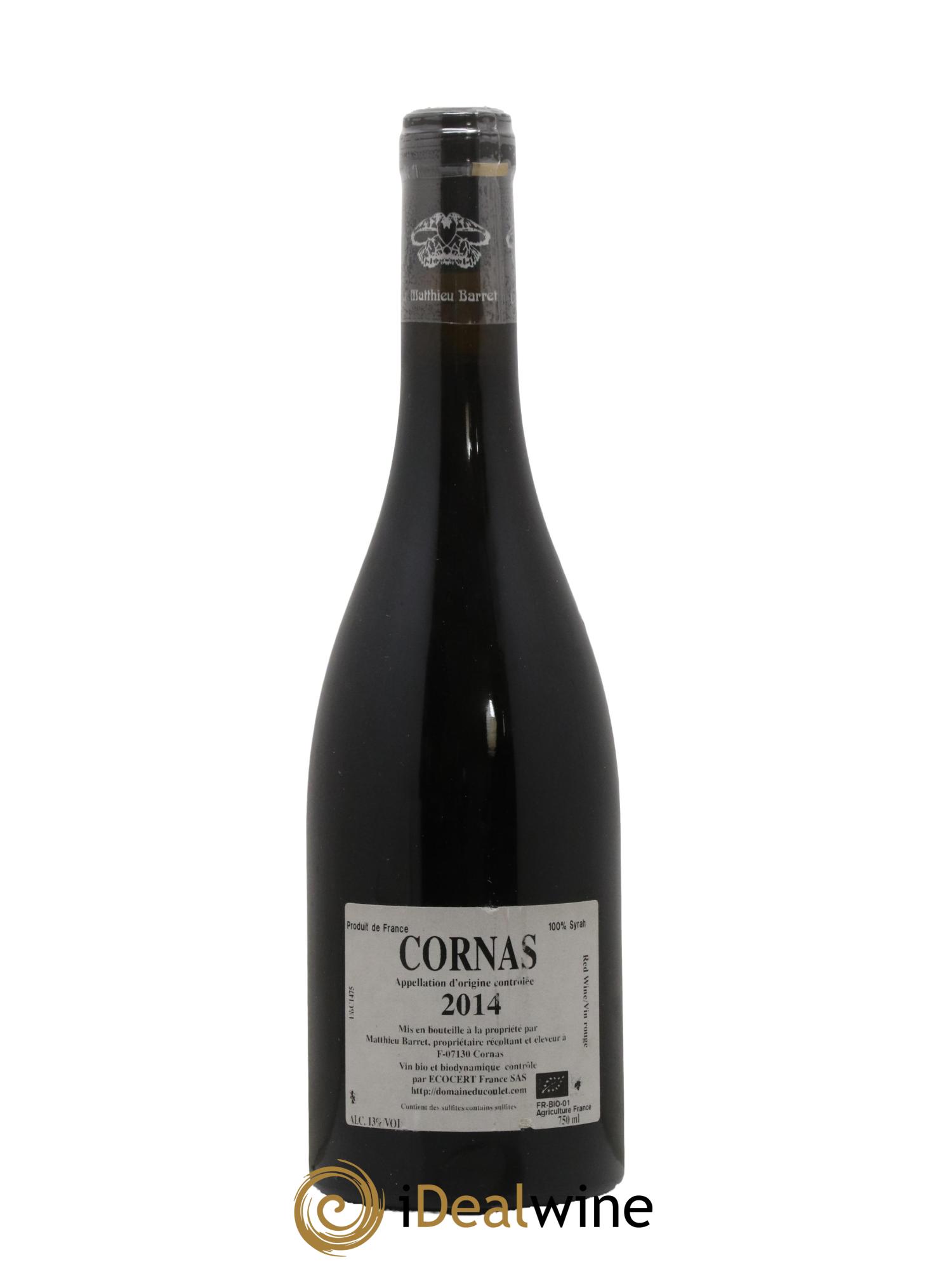 Cornas Brise Cailloux Coulet (Domaine du) - Matthieu Barret 2014 - Lot of 1 bottle - 1