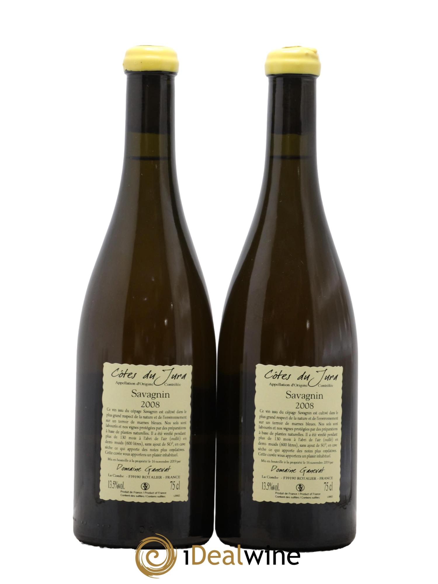 Côtes du Jura Les Vignes de mon Père Jean-François Ganevat (Domaine) 2008 - Lot de 2 bouteilles - 1