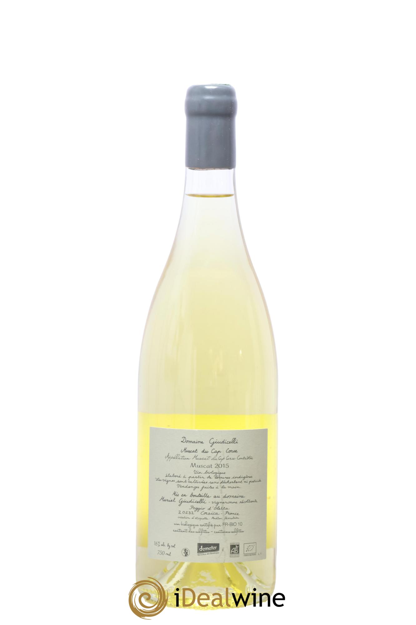 Muscat du Cap Corse Domaine Giudicelli 2015 - Lot of 1 bottle - 1