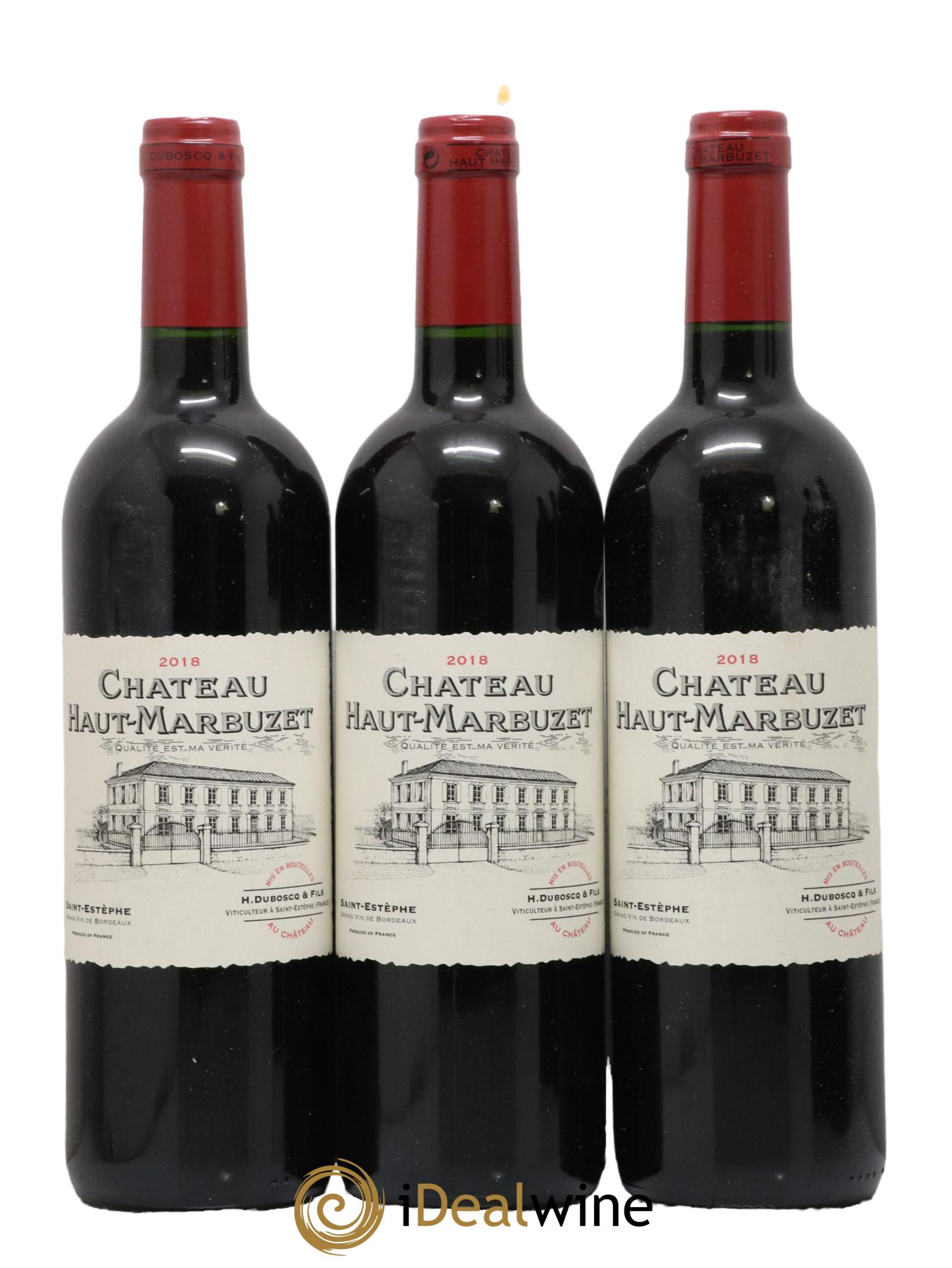 Château Haut Marbuzet 2018 - Lot de 3 bouteilles - 0