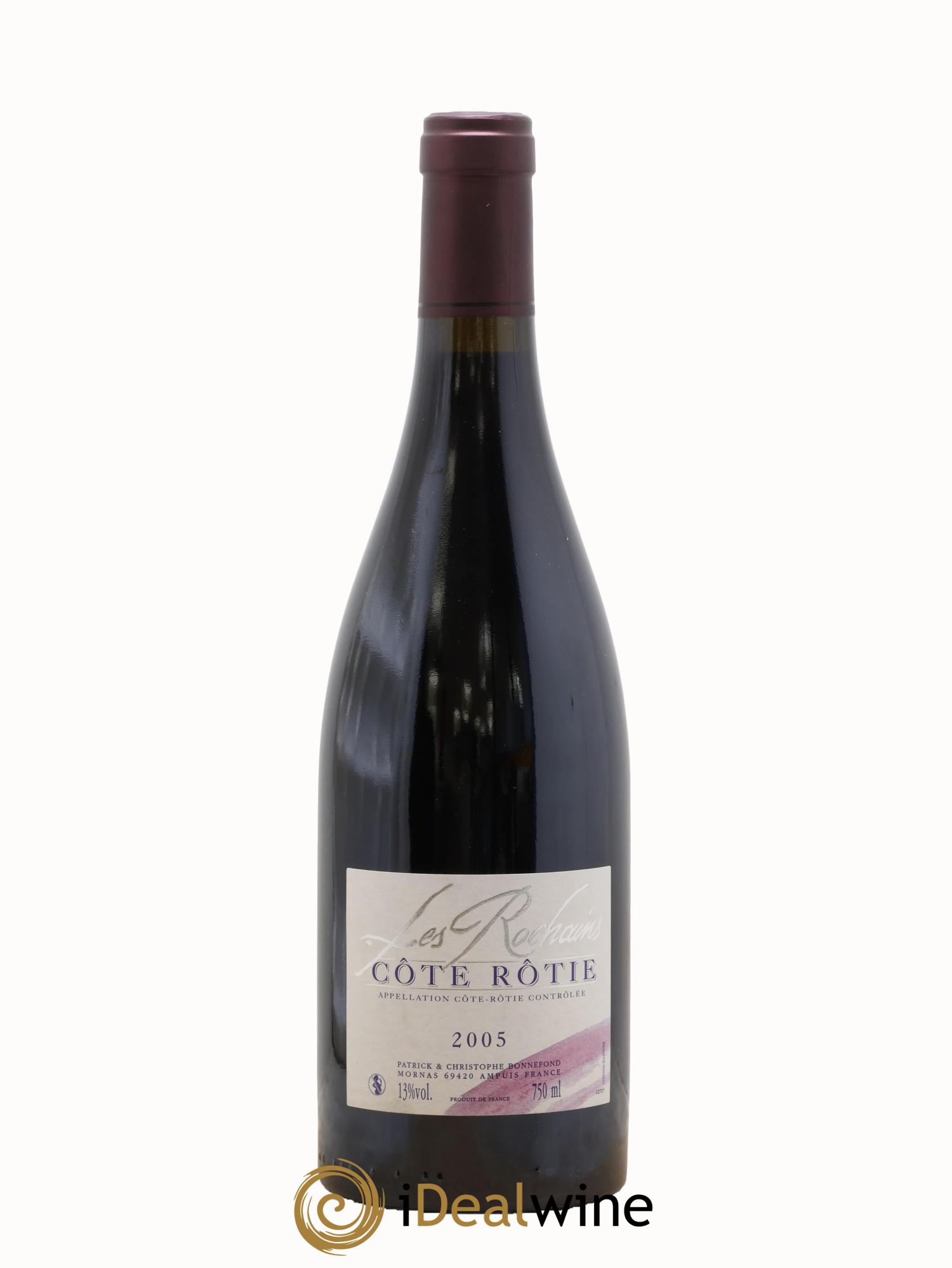 Côte-Rôtie Les Rochains Domaine Bonnefond 2005 - Lot de 1 bouteille - 0