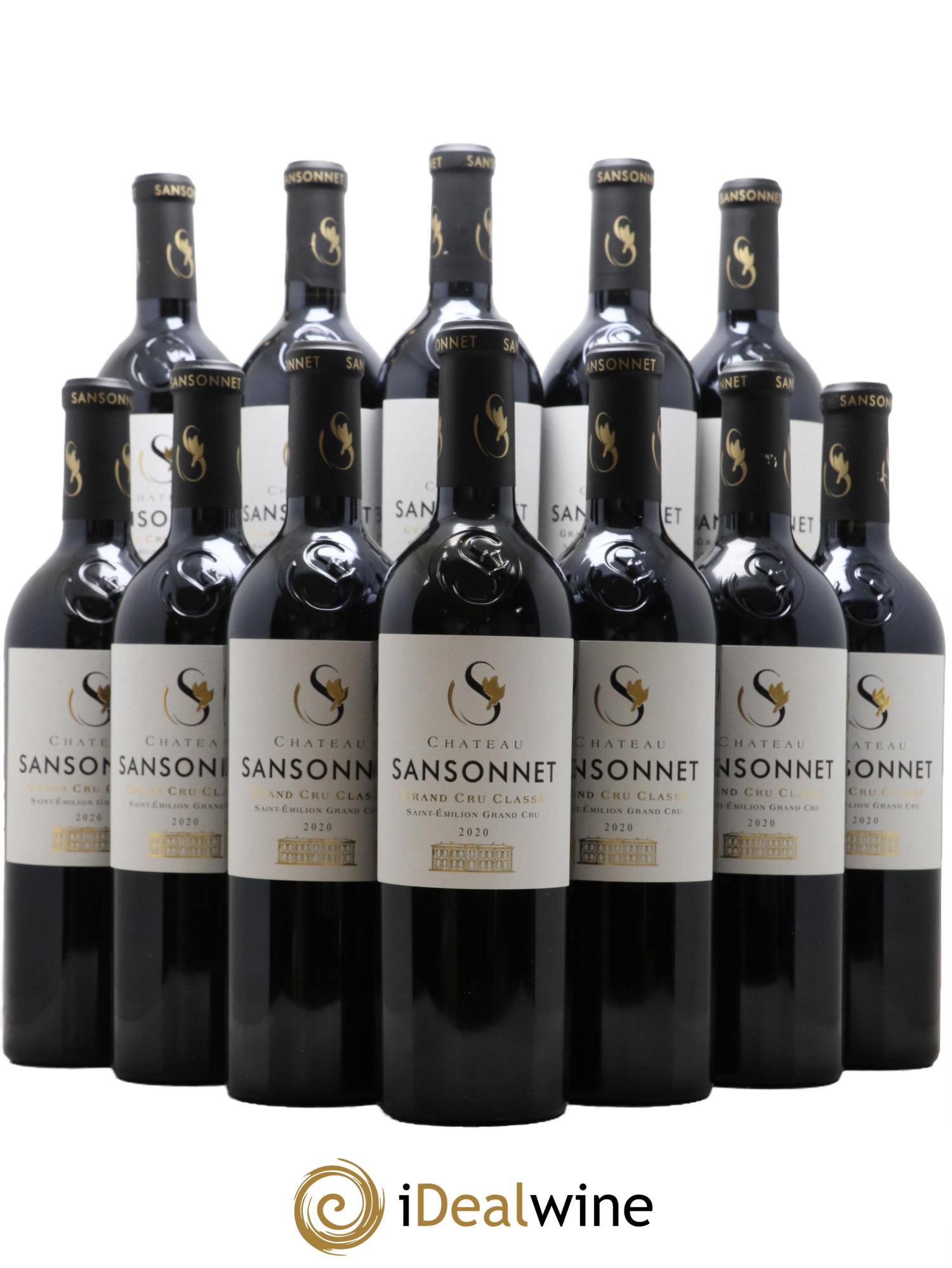 Château Sansonnet Grand Cru Classé 2020 - Lot de 12 bouteilles - 0