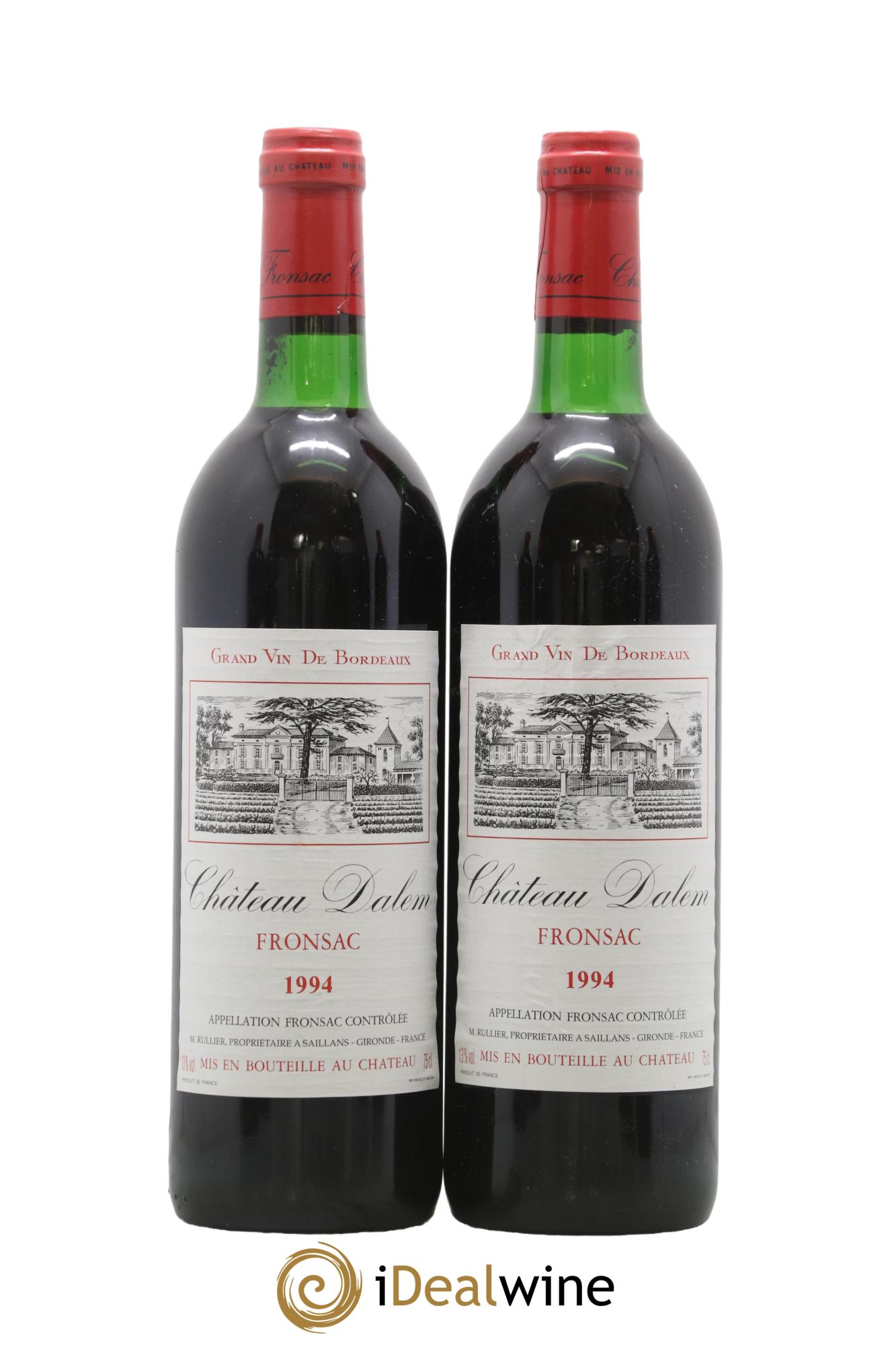 Château Dalem 1994 - Lot of 2 bottles - 0
