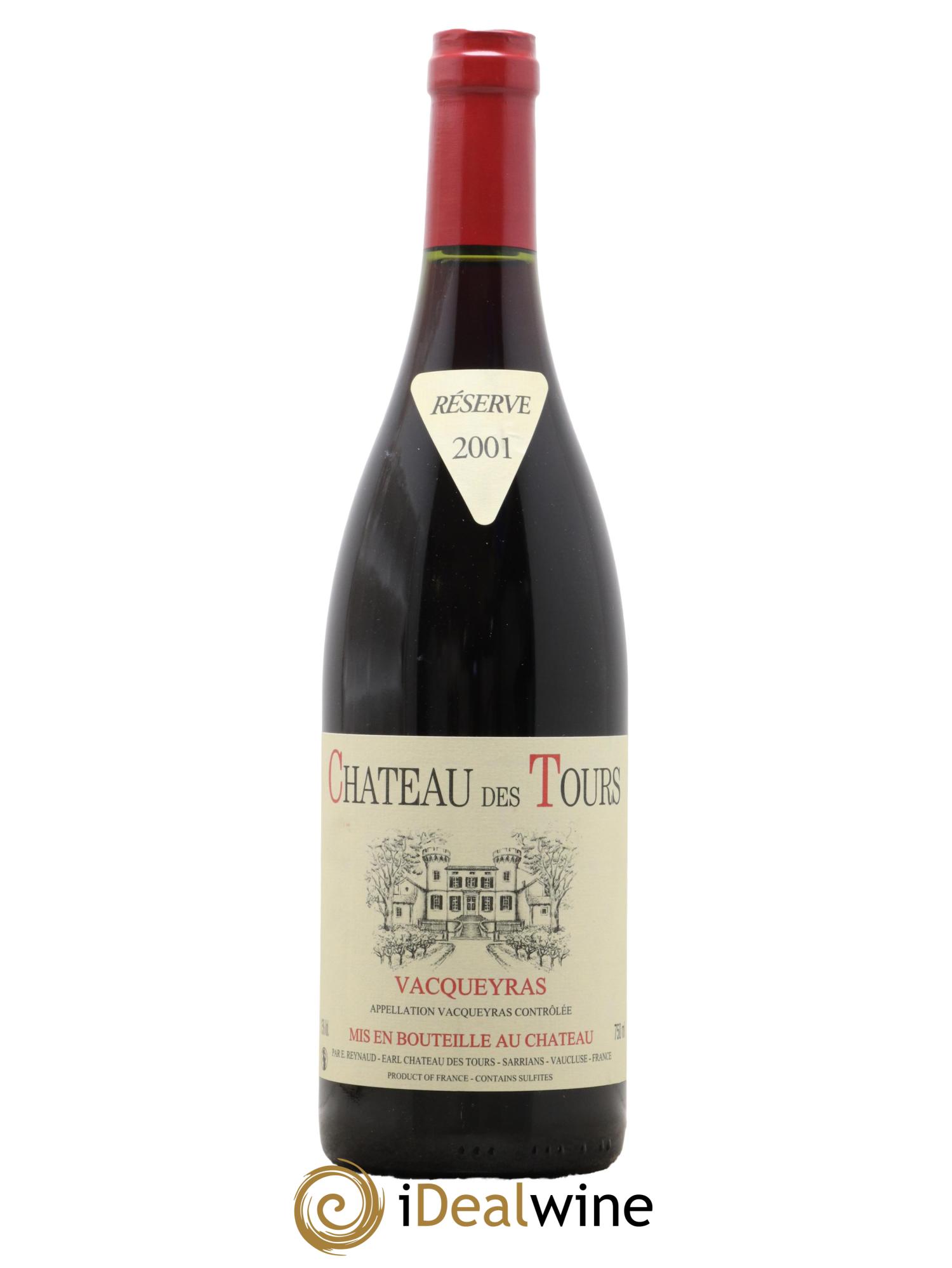 Vacqueyras Château des Tours Emmanuel Reynaud 2001 - Lot of 1 bottle - 0