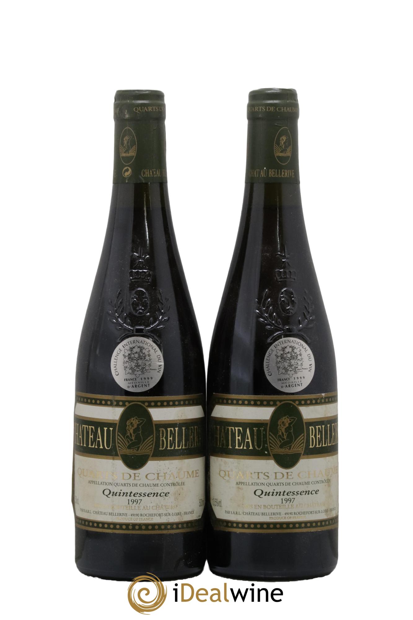 Quarts de Chaume Cuvée Quintessence Bellerive 1997 - Posten von 2 Format 50cls - 0