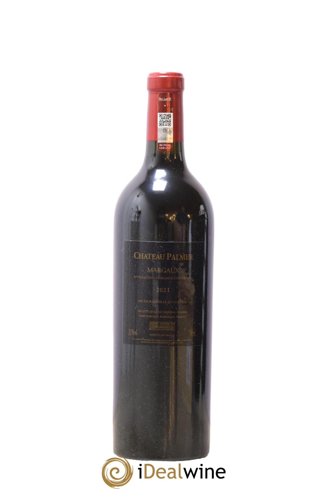 Château Palmer 3ème Grand Cru Classé 2021 - Lot de 1 bouteille - 2