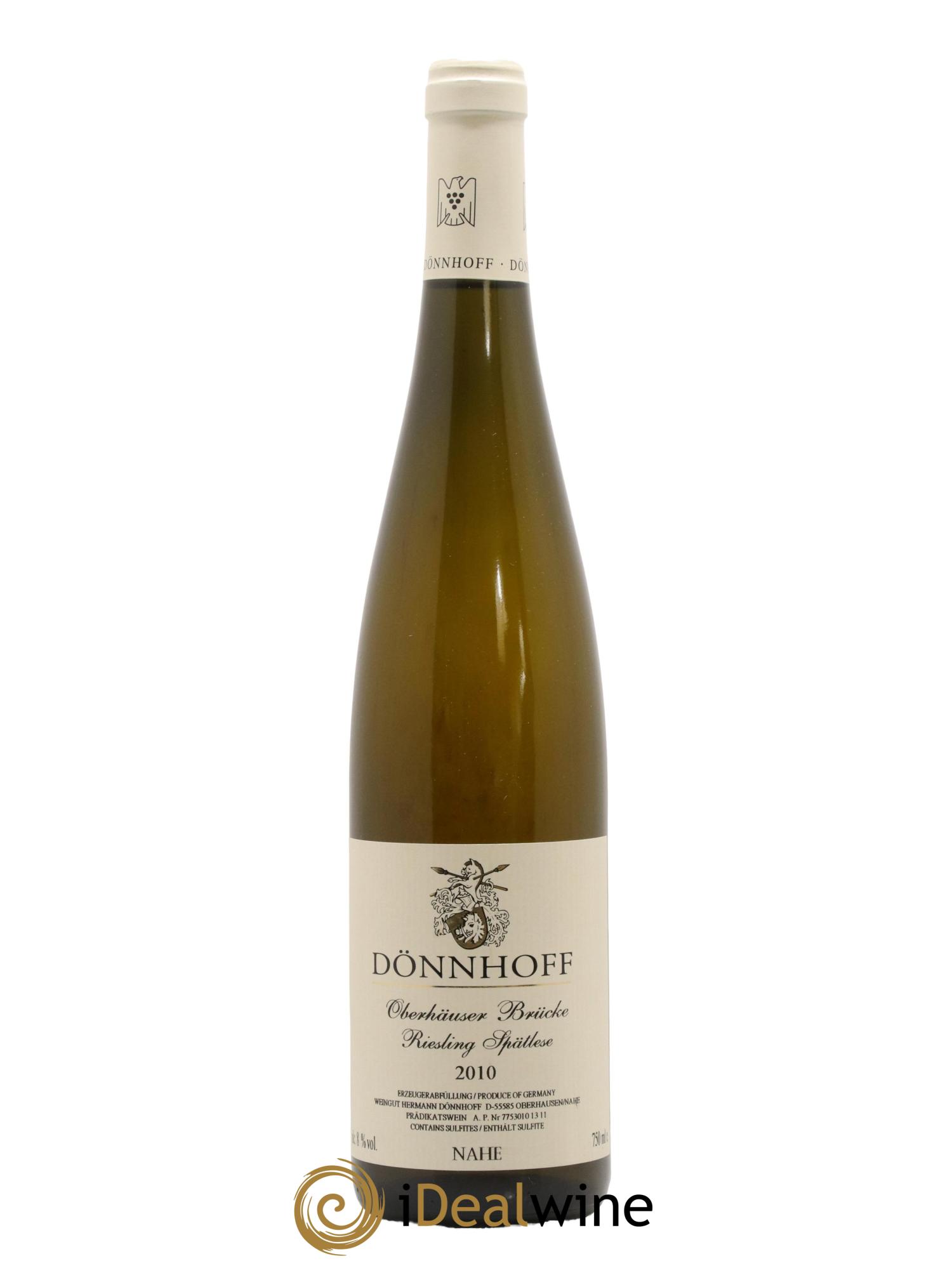 Allemagne Nahe Oberhauser Brucke Riesling Spatlese Donnhoff 2010 - Lot de 1 bouteille - 0