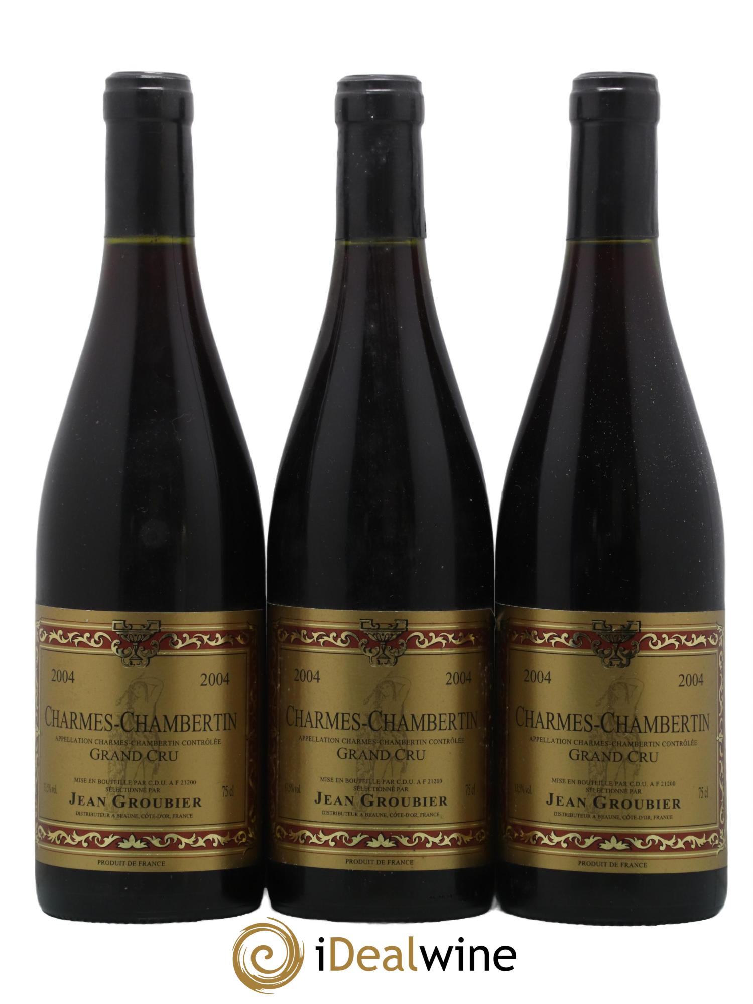 Charmes-Chambertin Grand Cru Groubier 2004 - Lot de 3 bouteilles - 0