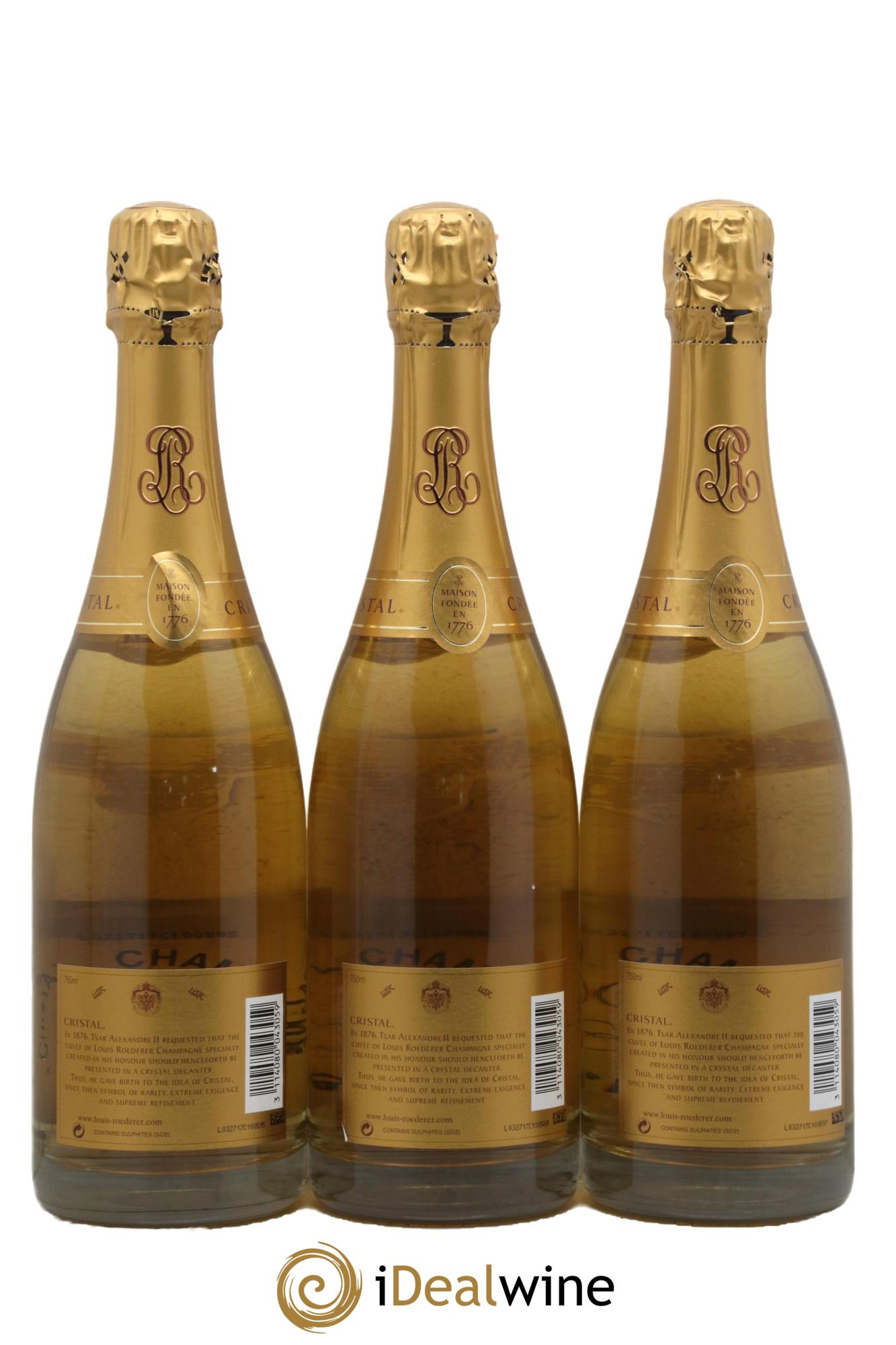 Cristal Louis Roederer 2002 - Lot de 3 bouteilles - 1