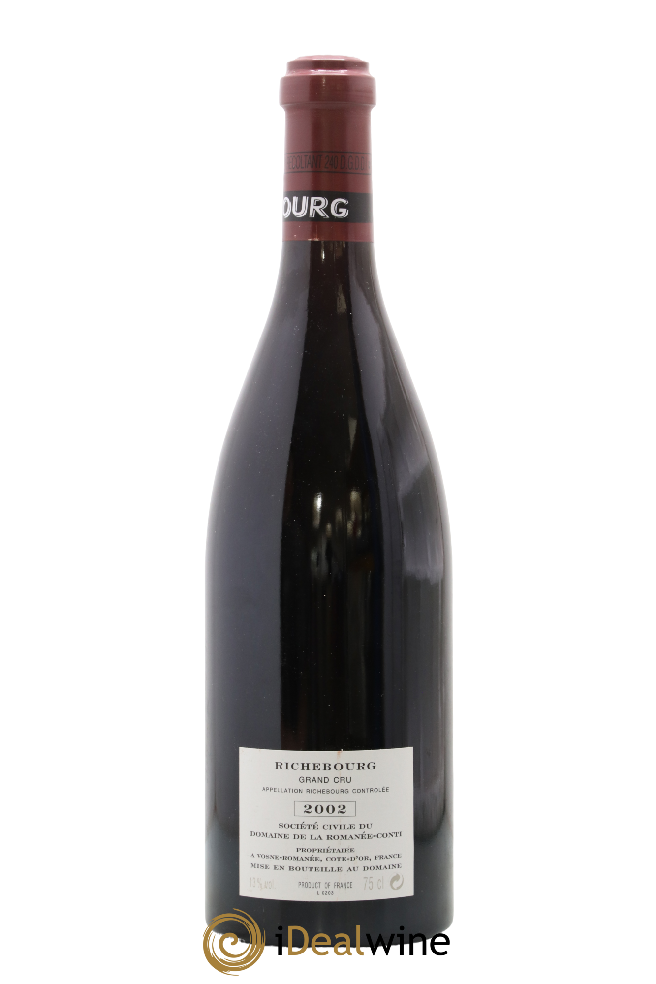 Richebourg Grand Cru Domaine de la Romanée-Conti 2002 - Lotto di 1 bottiglia - 1