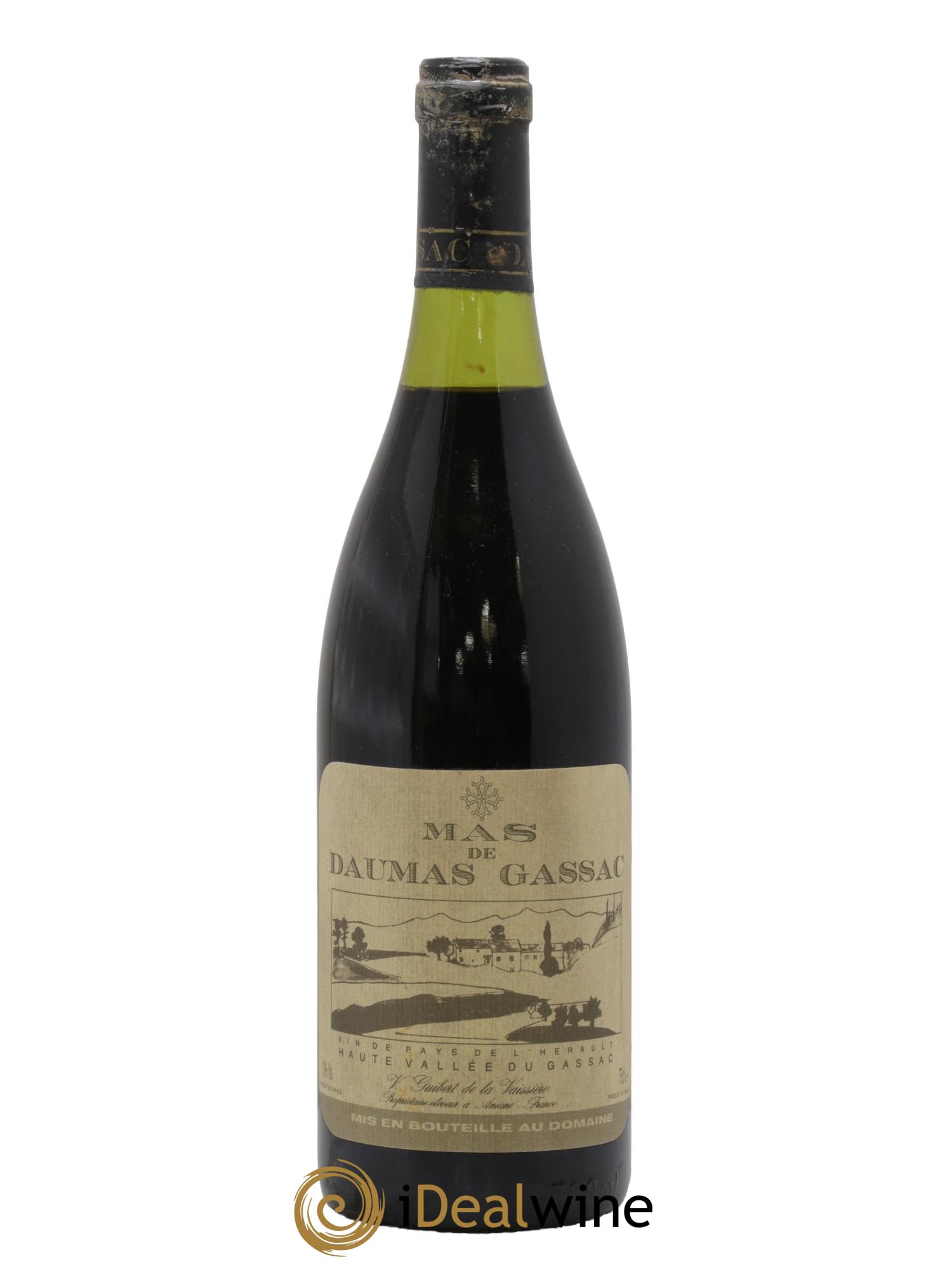 Saint-Guilhem-le-Désert - Cité d'Aniane Mas Daumas Gassac Famille Guibert de La Vaissière Mas Daumas Gassac 1989 - Lot de 1 bouteille - 0