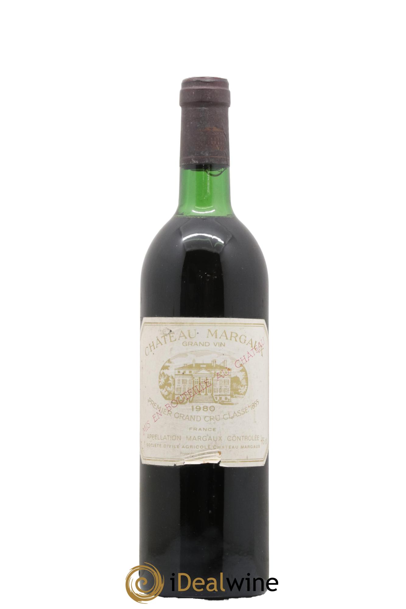 Château Margaux 1er Grand Cru Classé 1980 - Lot de 1 bouteille - 0
