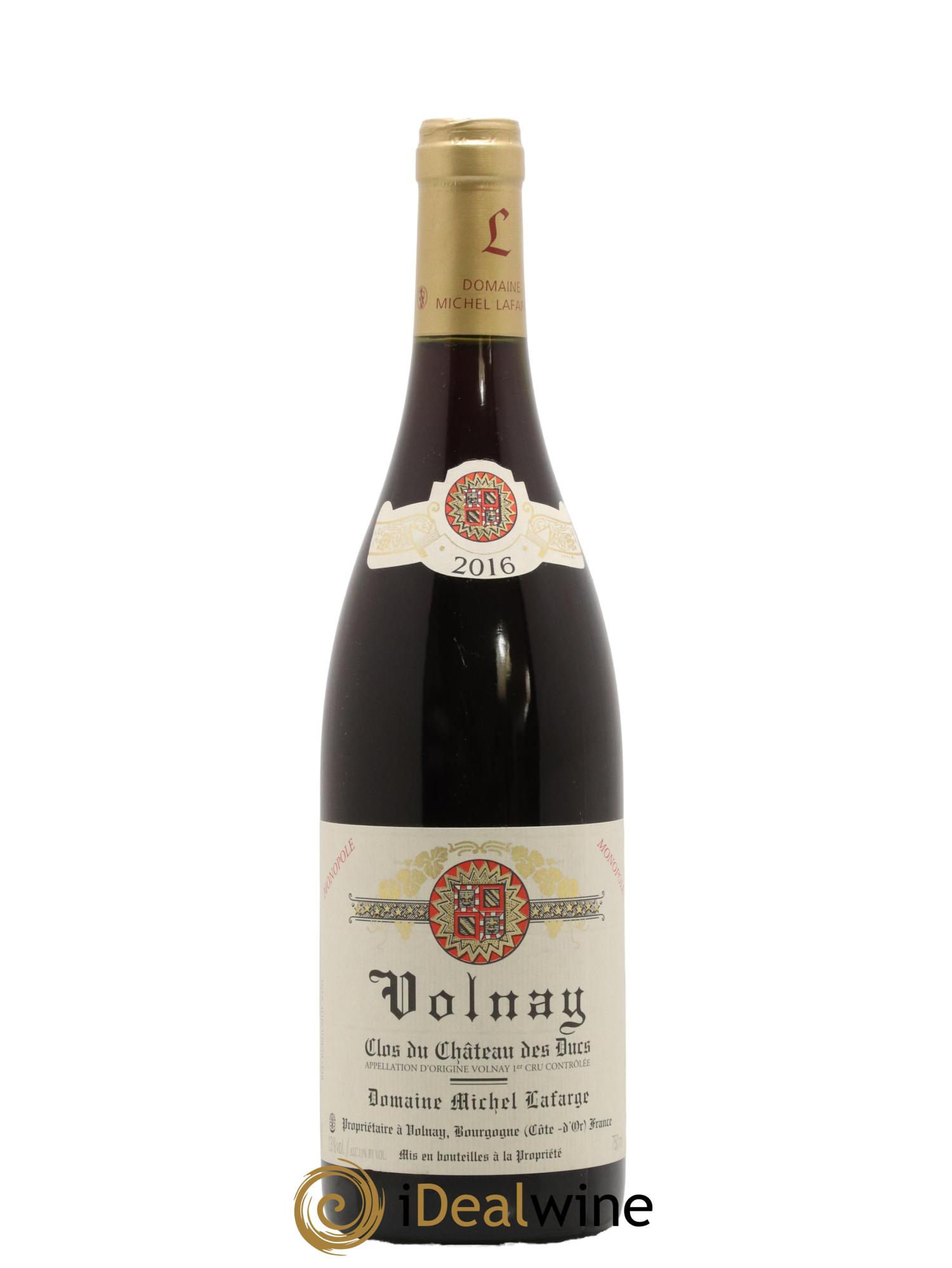 Volnay 1er Cru Clos du Château des Ducs Lafarge (Domaine) 2016 - Lot de 1 bouteille - 0