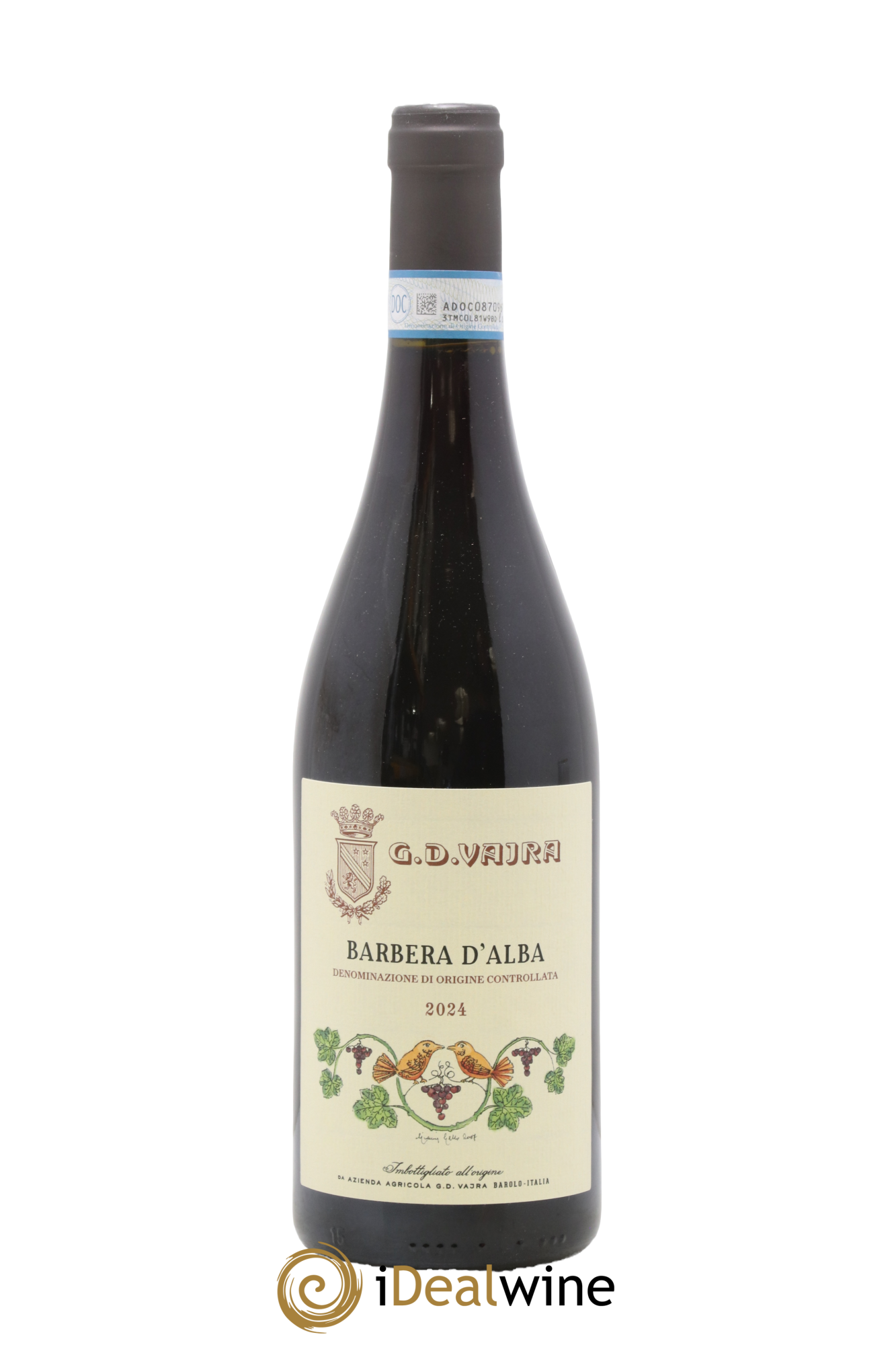 Barbera d'Alba DOC Superiore G.D Vajra 2024 - Lot de 1 bouteille - 0