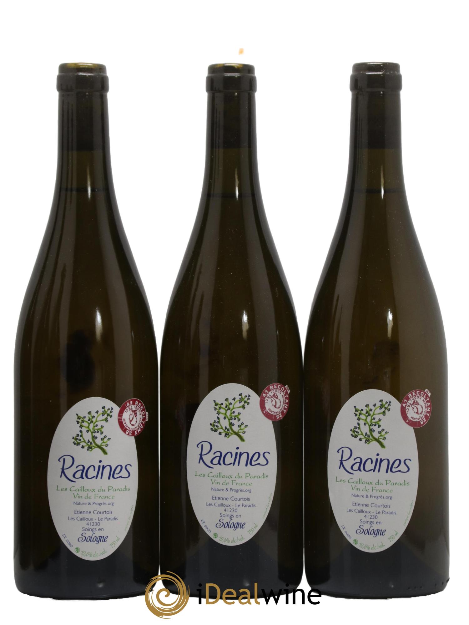 Vin de France Cuvée Racine Les Cailloux du Paradis - Claude Courtois  2020 - Lot of 6 bottles - 1