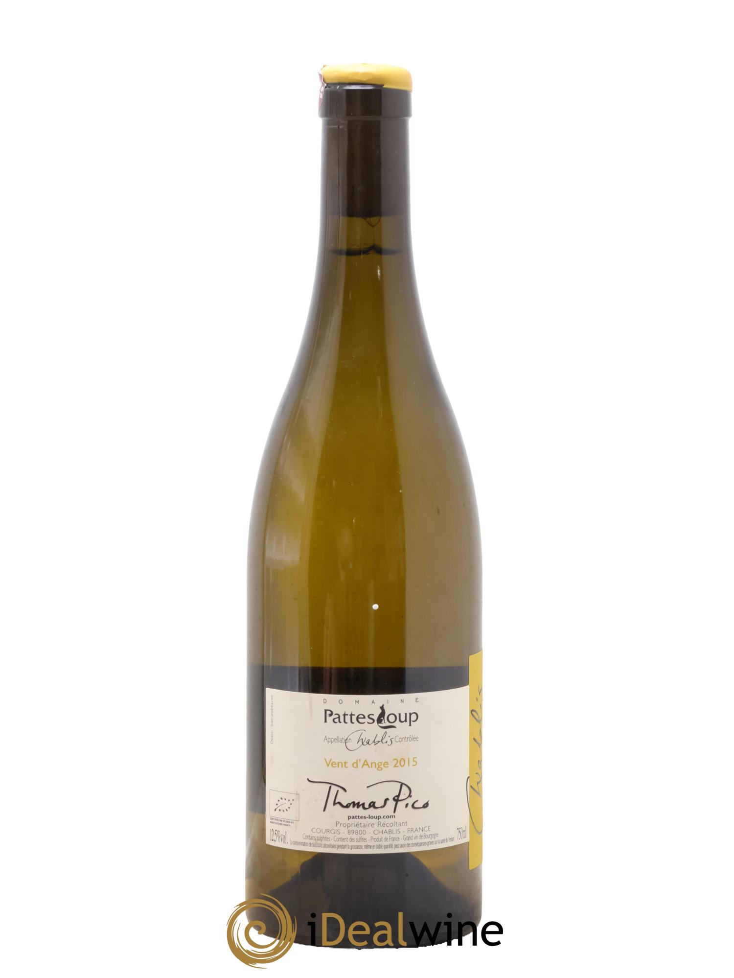 Chablis Vent d'Ange Pattes Loup (Domaine) 2015 - Lot de 1 bouteille - 1