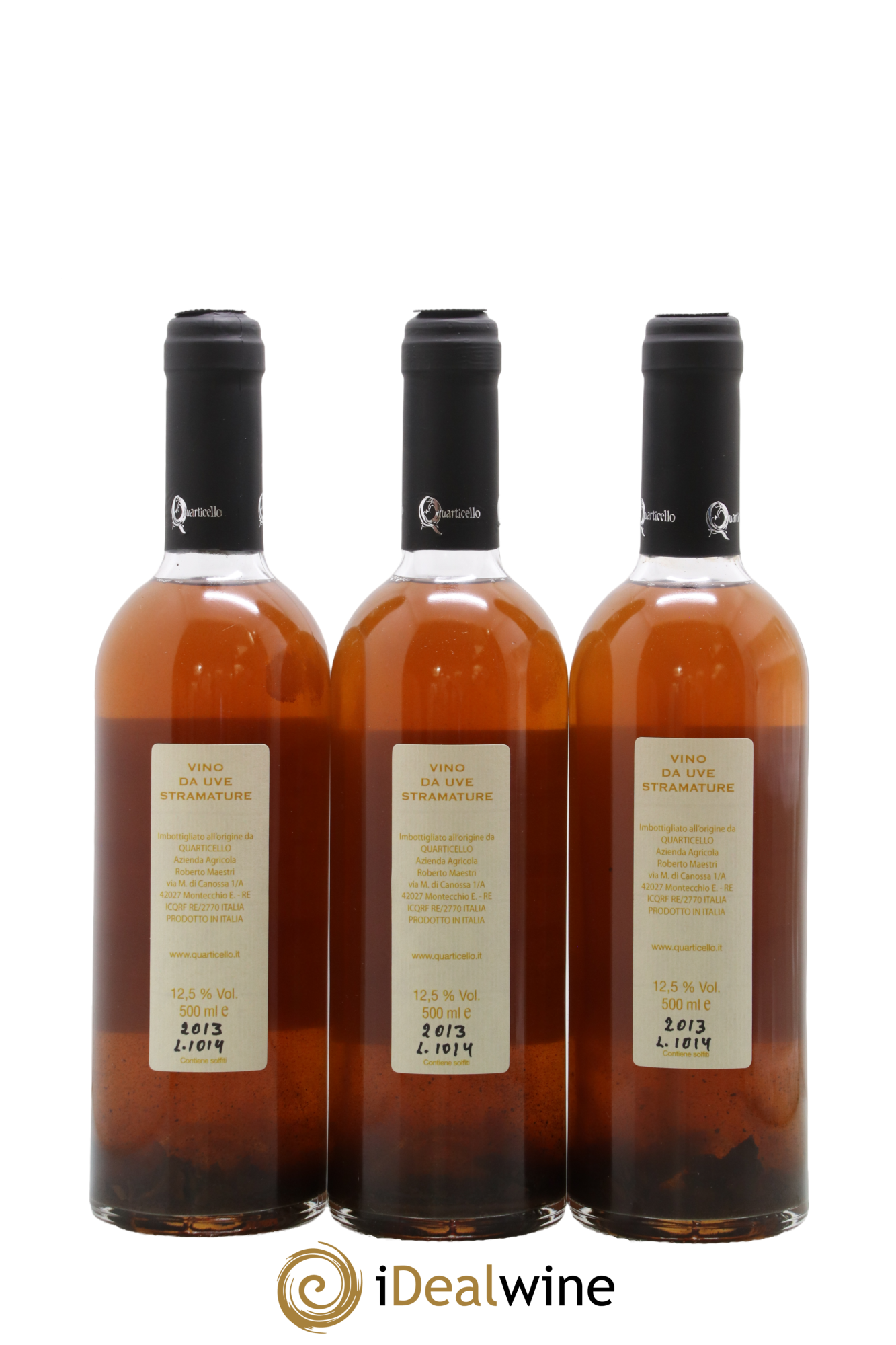 Italie IGT Vino da Uve Stramature Stradora Quarticello Azienda Agricola Roberto Maestri 2013 - Lot of 3 500ml formats - 1