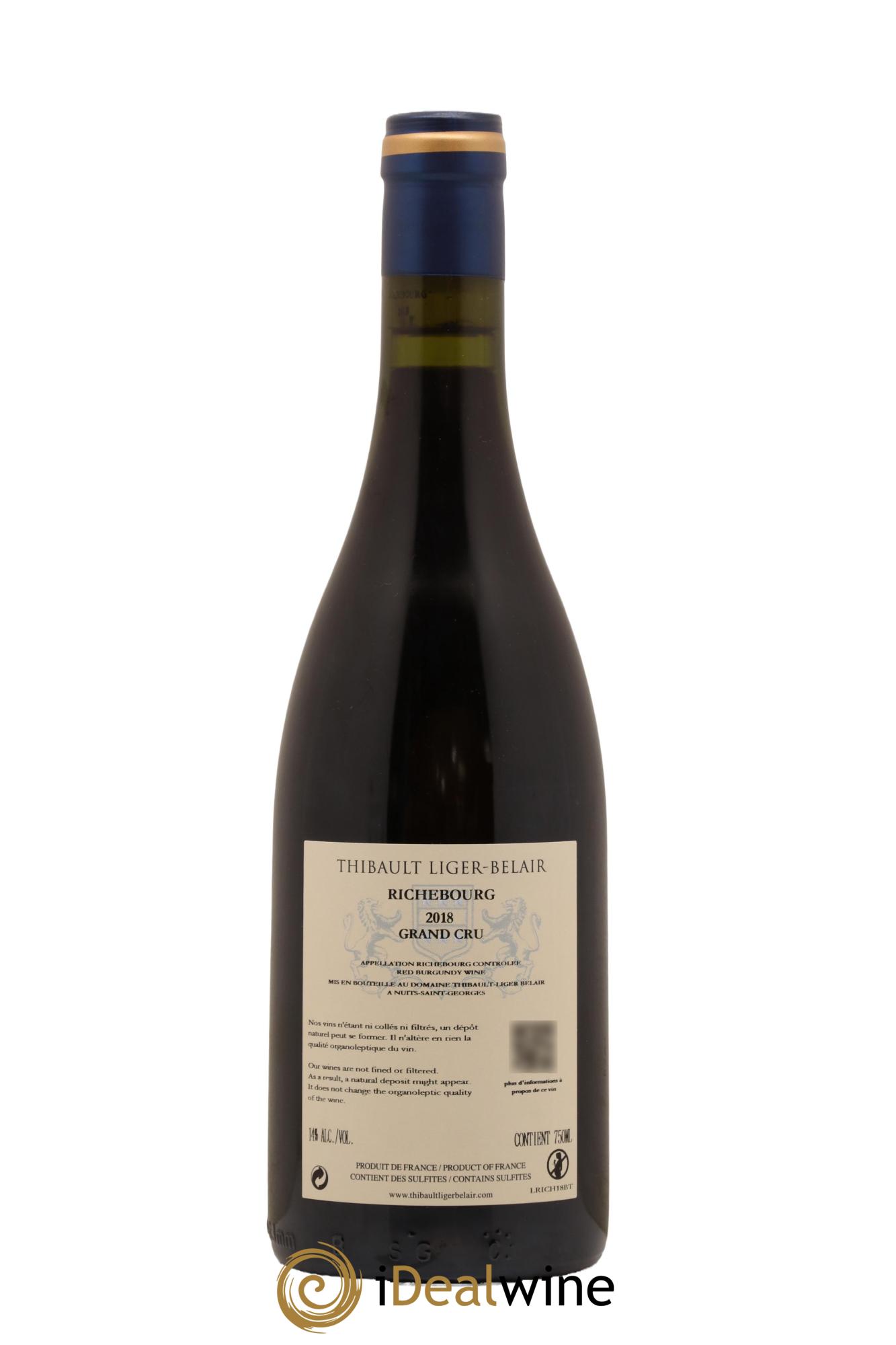 Richebourg Grand Cru Thibault Liger-Belair 2018 - Lot de 1 bouteille - 1
