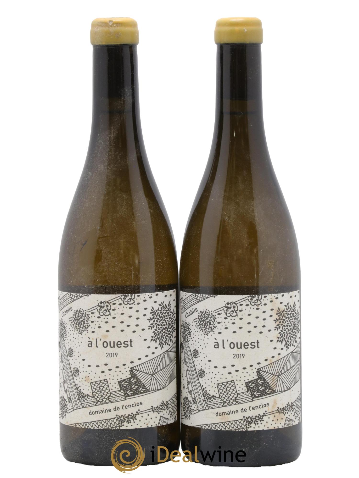 Chablis "A l'Ouest" Domaine de l'Enclos 2019 - Lotto di 2 bottiglie - 0