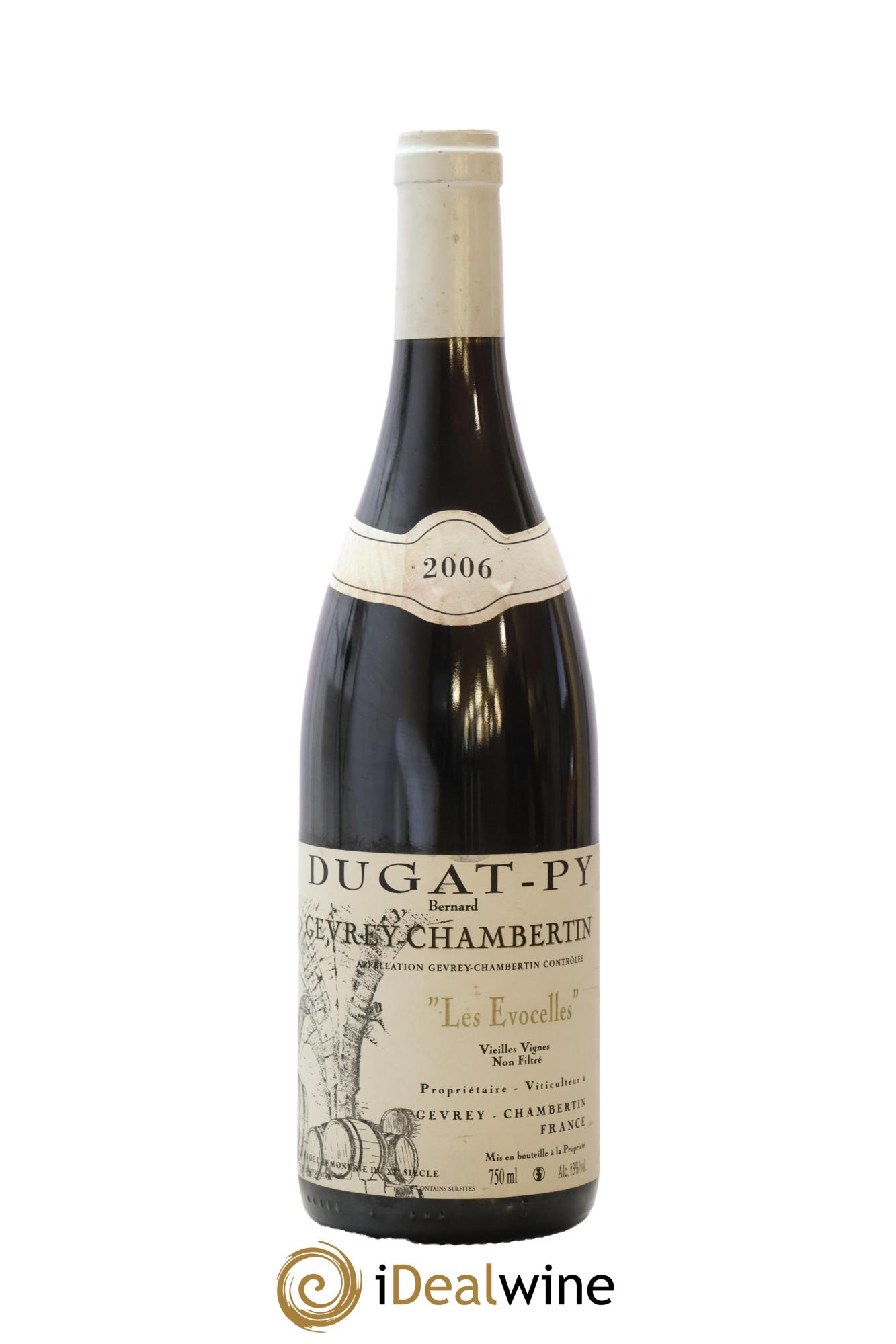 Gevrey-Chambertin Les Evocelles Vieilles Vignes Dugat-Py 2006 - Lot de 1 bouteille - 0