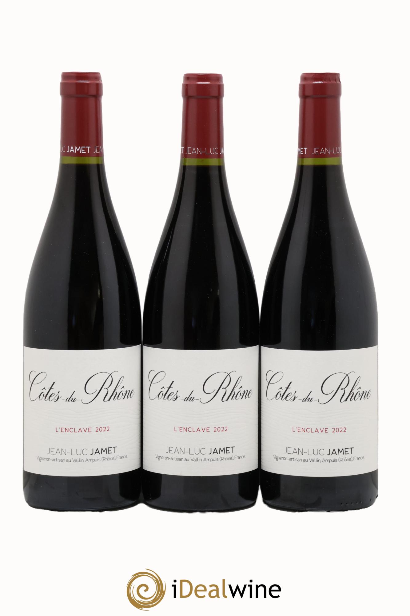 Côtes-du-Rhône L'Enclave Jean-Luc Jamet 2022 - Lotto di 3 bottiglie - 0