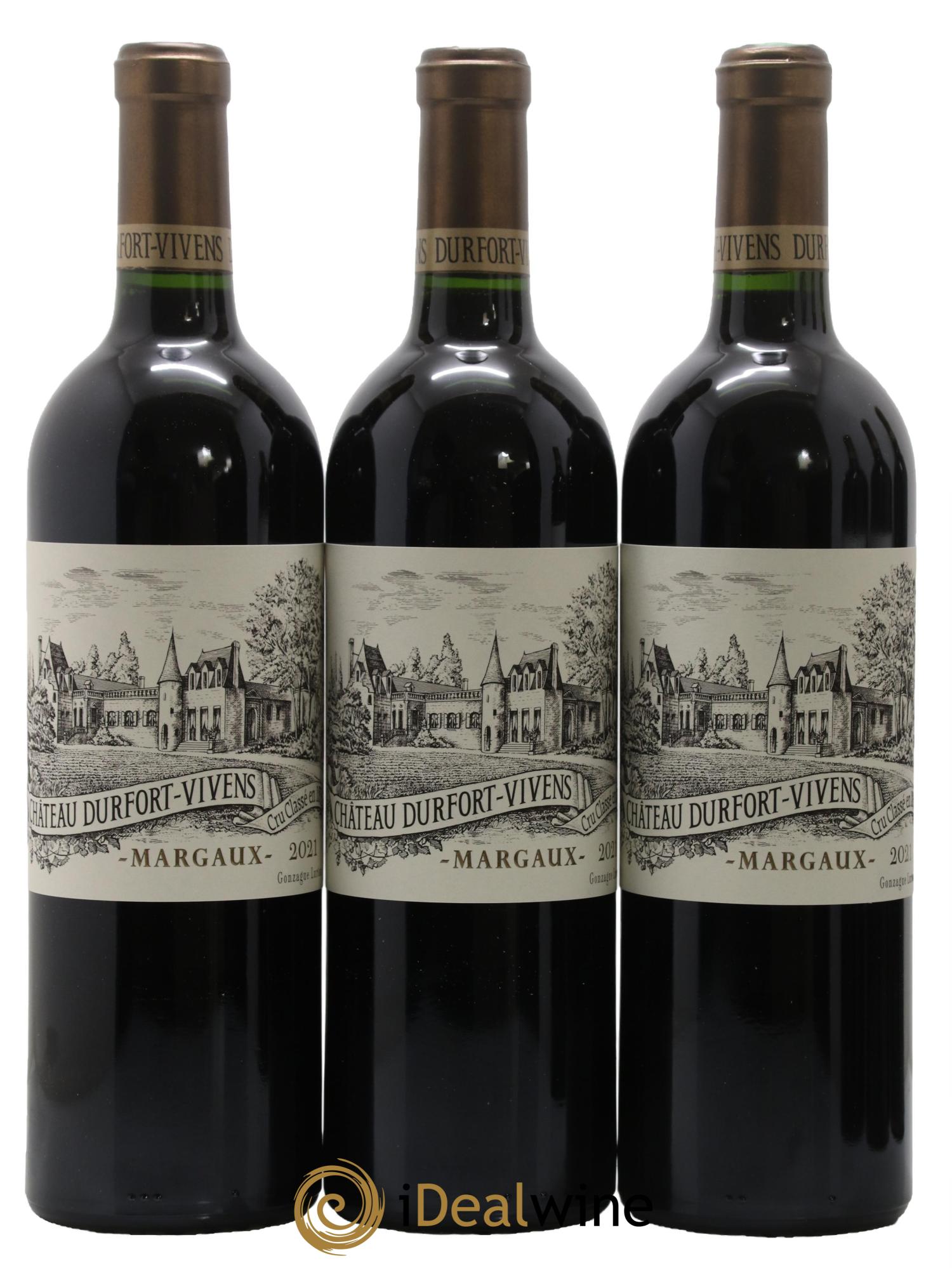 Château Durfort Vivens 2ème Grand Cru Classé 2021 - Lot de 6 bouteilles - 1