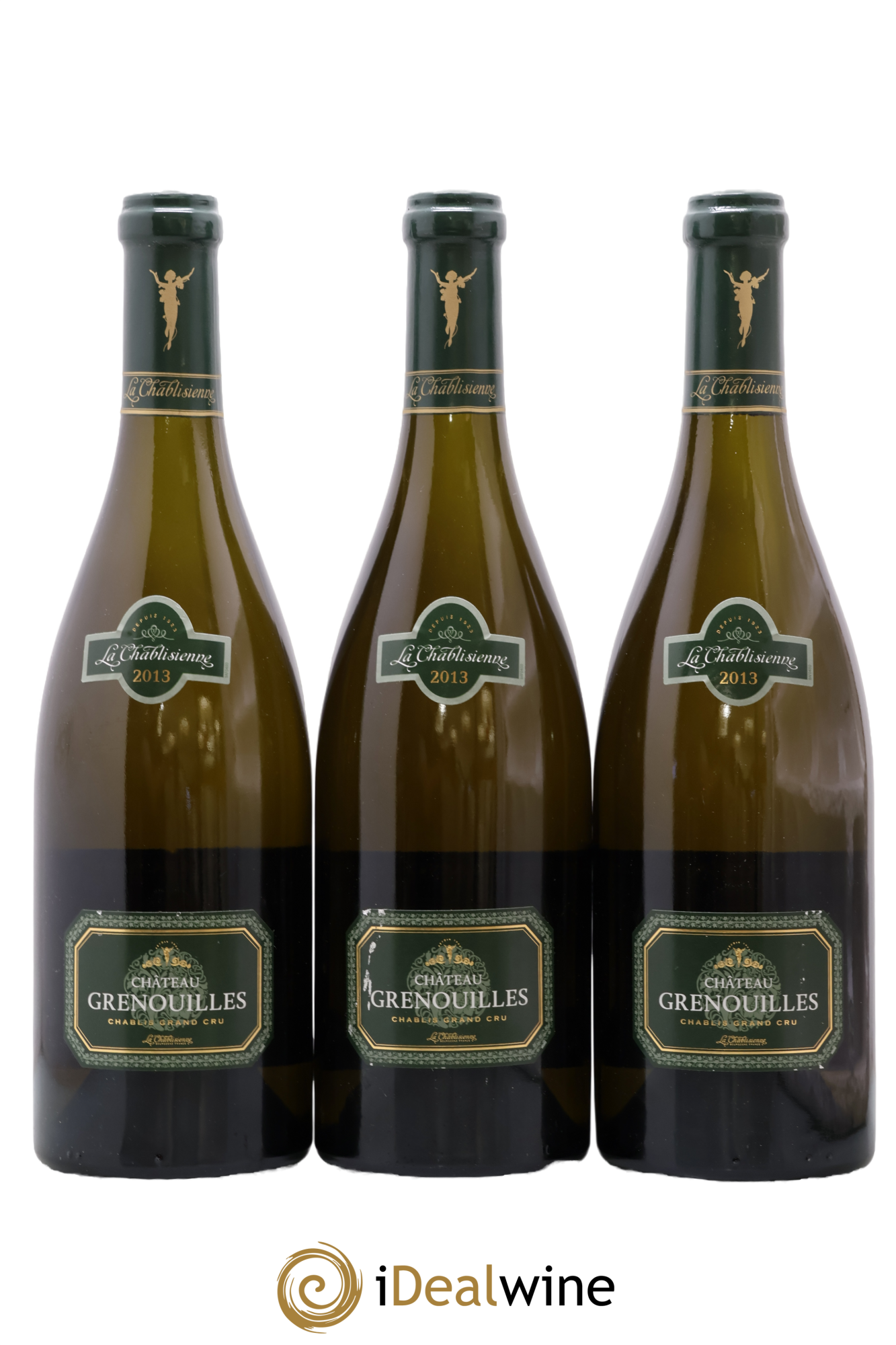 Chablis Grand Cru Grenouilles Château Grenouille - La Chablisienne 2013 - Lot of 3 bottles - 0