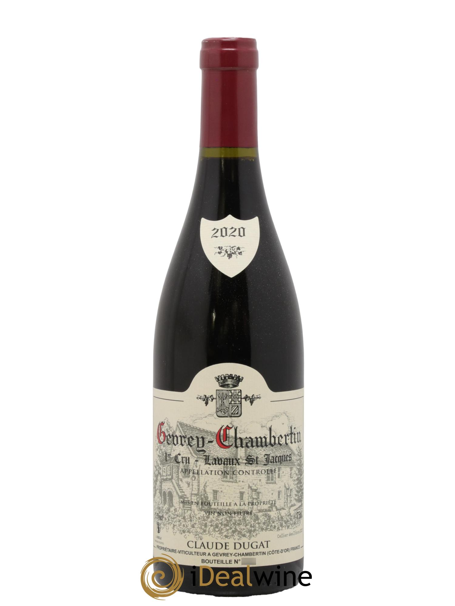 Gevrey-Chambertin 1er Cru Lavaux Saint-Jacques Claude Dugat 2020 - Lot de 1 bouteille - 0