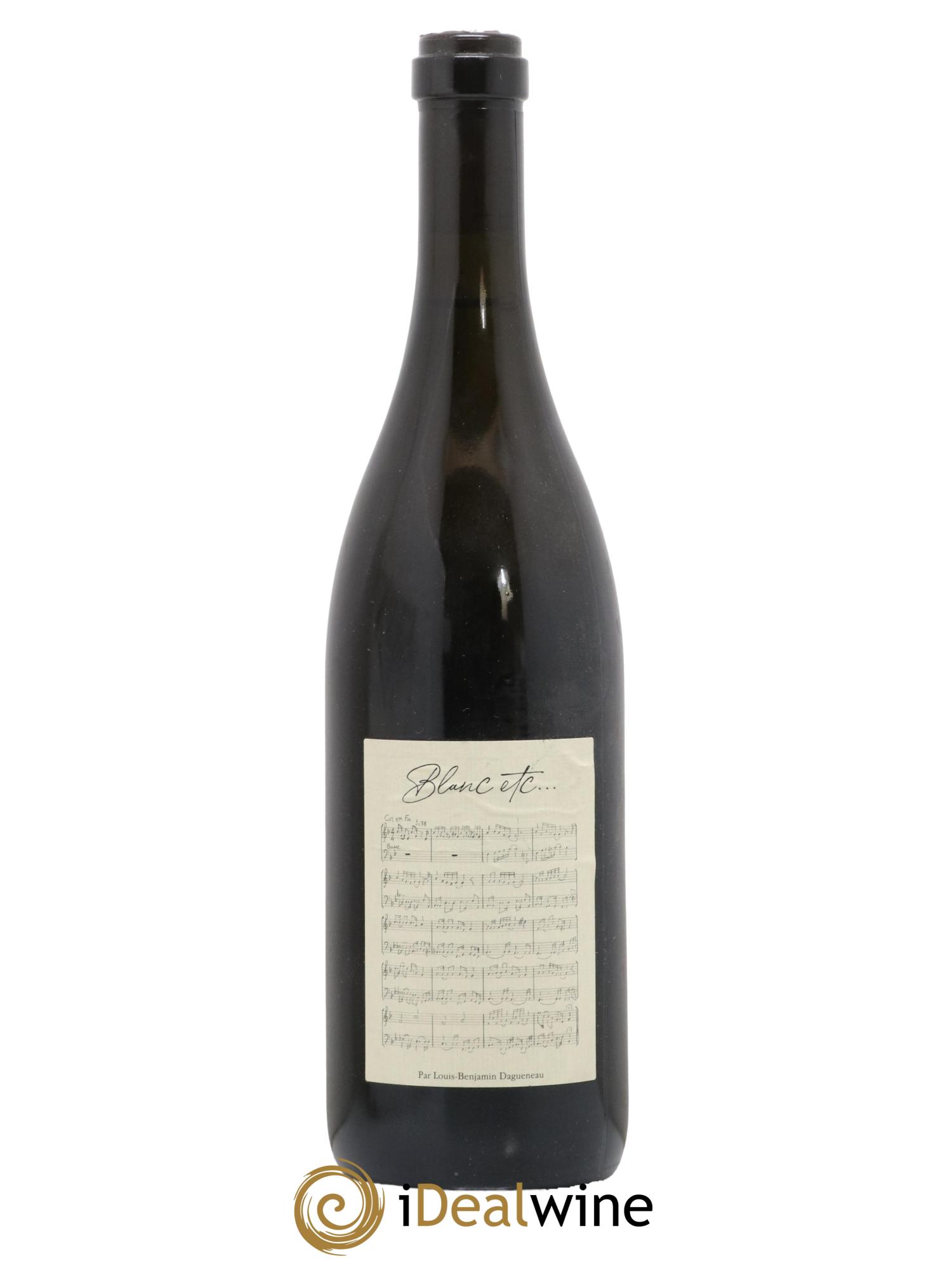 Vin de France Blanc Etc Dagueneau (Domaine Didier - Louis-Benjamin) 2018 - Lot de 1 bouteille - 0
