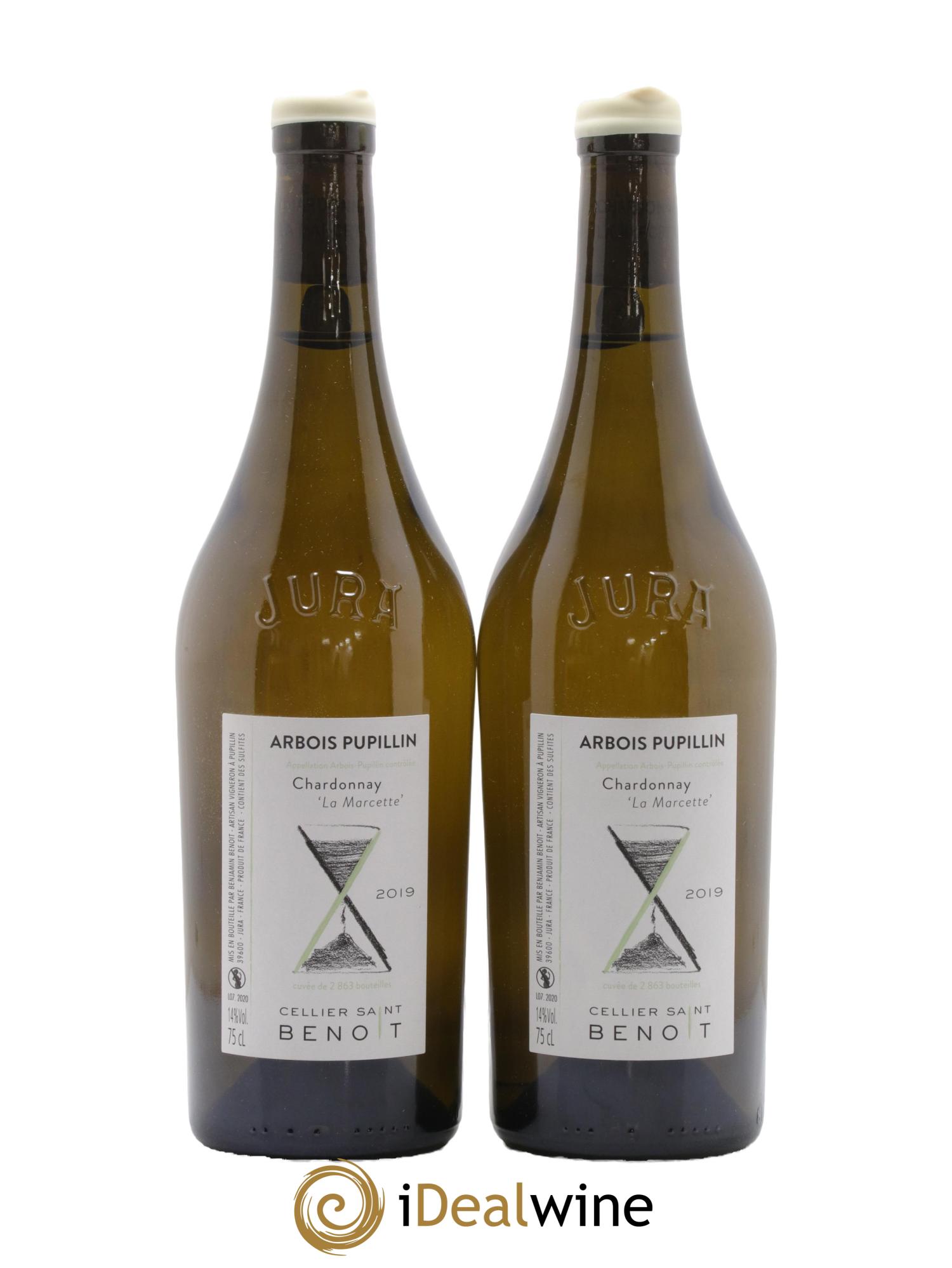 Arbois La Marcette Cellier Saint Benoît 2019 - Lot de 2 bouteilles - 0