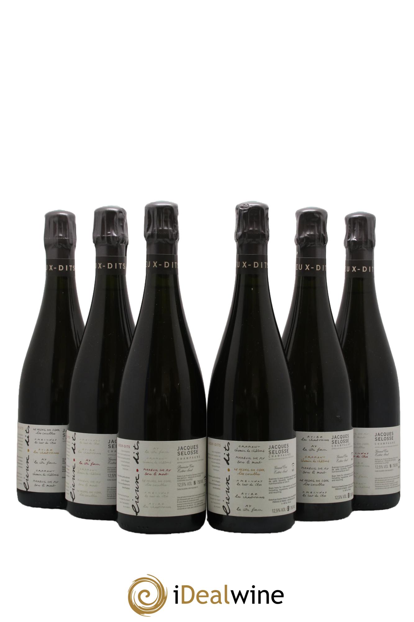 Caisse Collection Lieux-dits Jacques Selosse - Lot de 6 bouteilles - 0