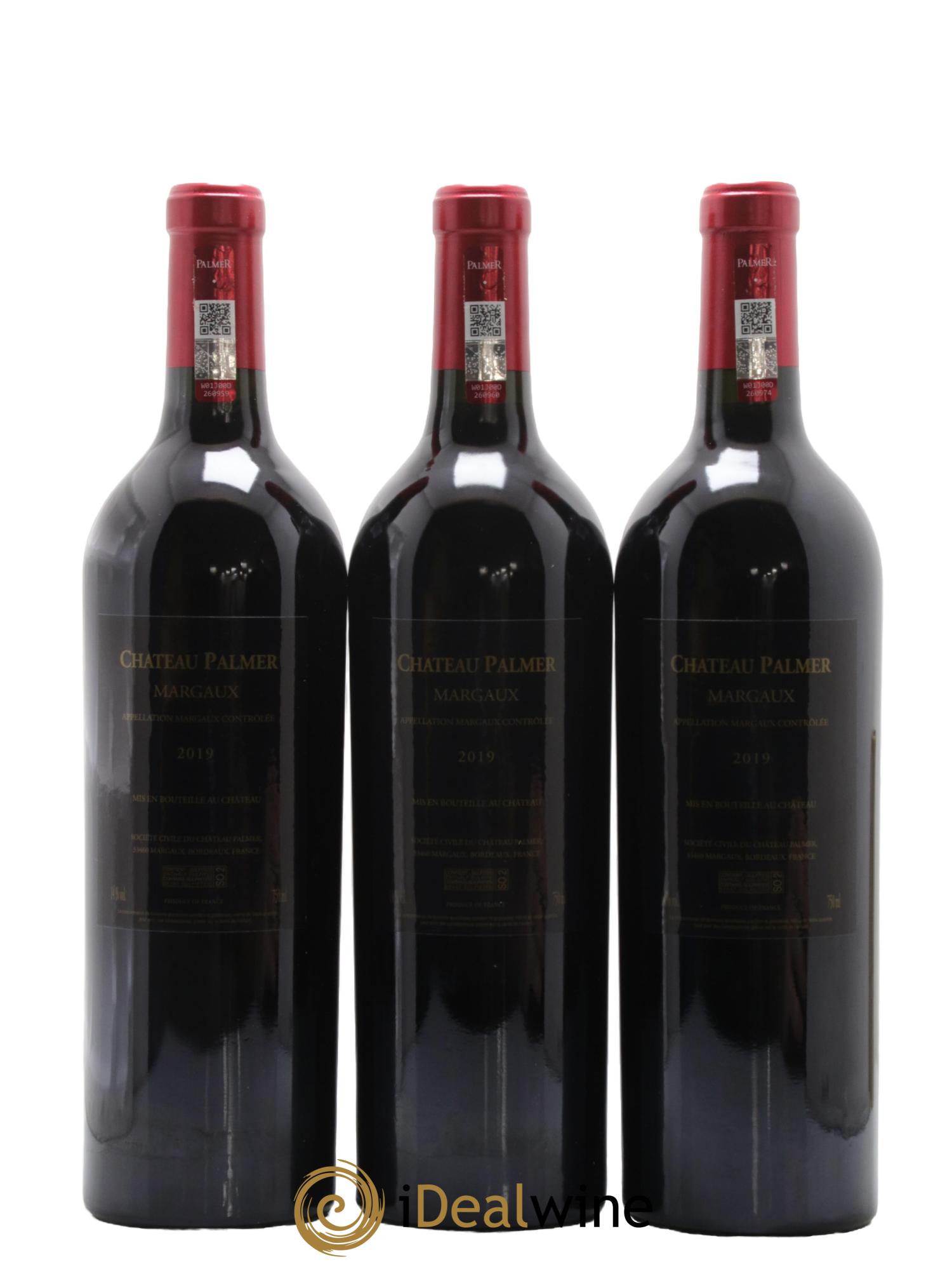 Château Palmer 3ème Grand Cru Classé  2019 - Lot de 3 bouteilles - 1