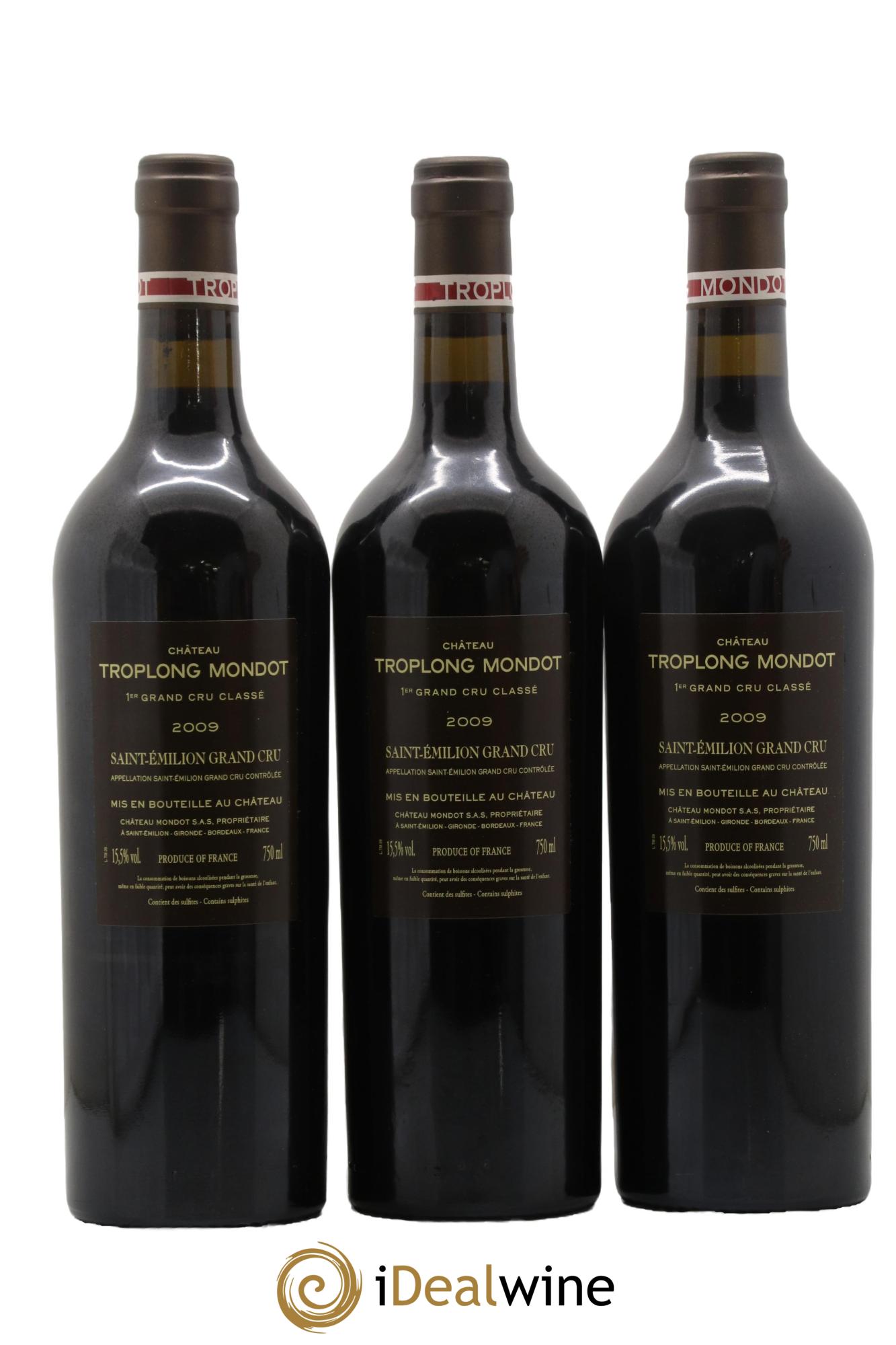 Château Troplong Mondot 1er Grand Cru Classé B 2009 - Lotto di 6 bottiglie - 2