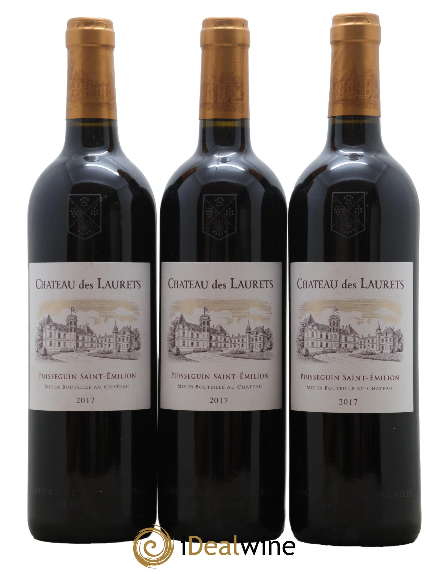 Château des Laurets 2017 - Lotto di 3 bottiglie - 0