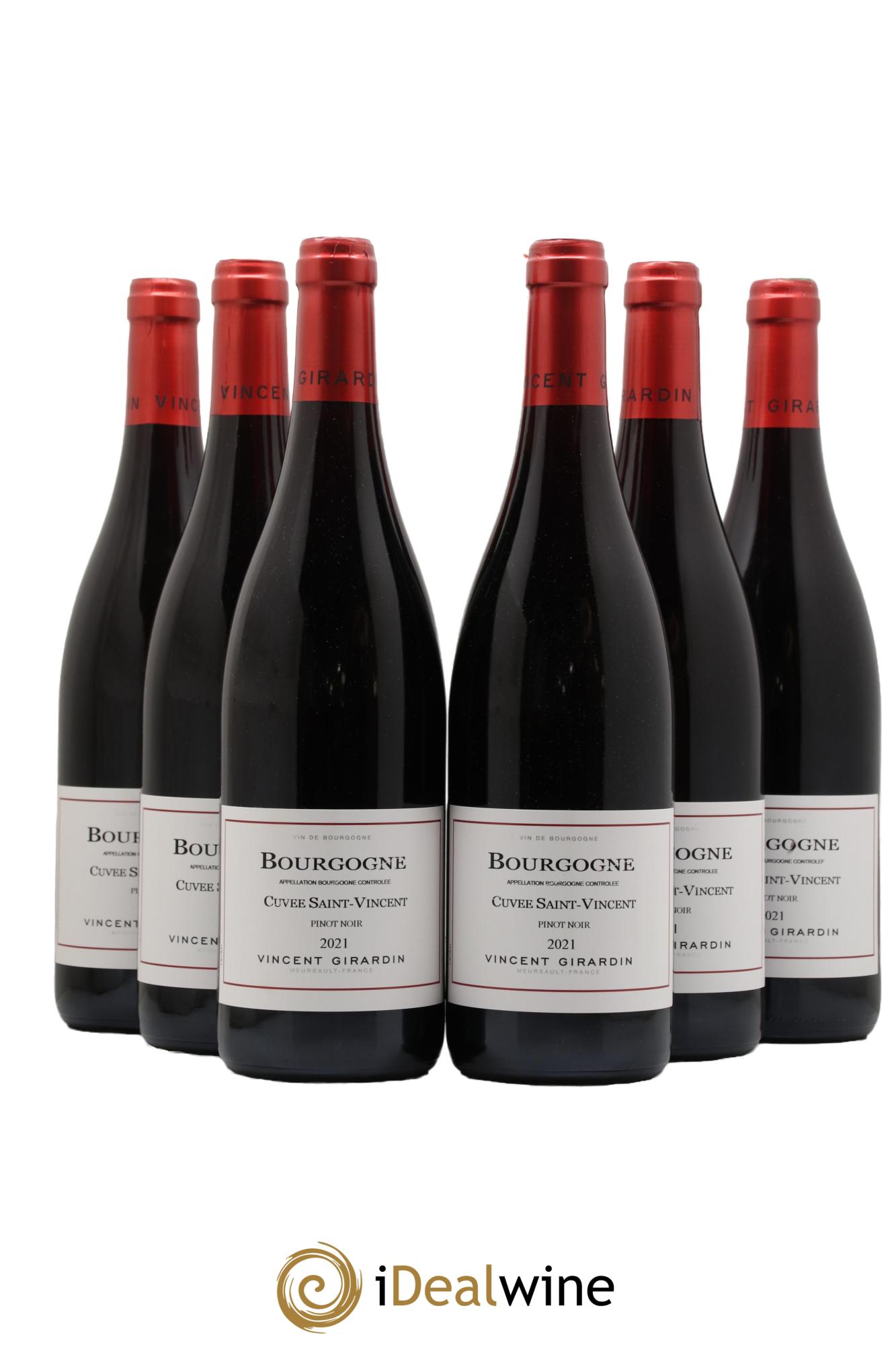 Bourgogne Pinot noir Cuvée Saint Vincent Vincent Girardin (Domaine) 2021 - Lot de 6 bouteilles - 0