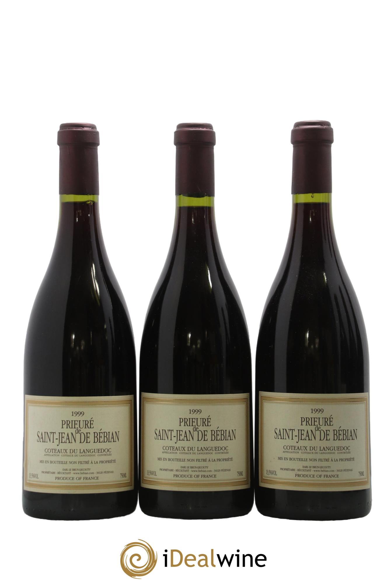 Languedoc Prieuré St-Jean de Bébian 1999 - Lot de 3 bouteilles - 0